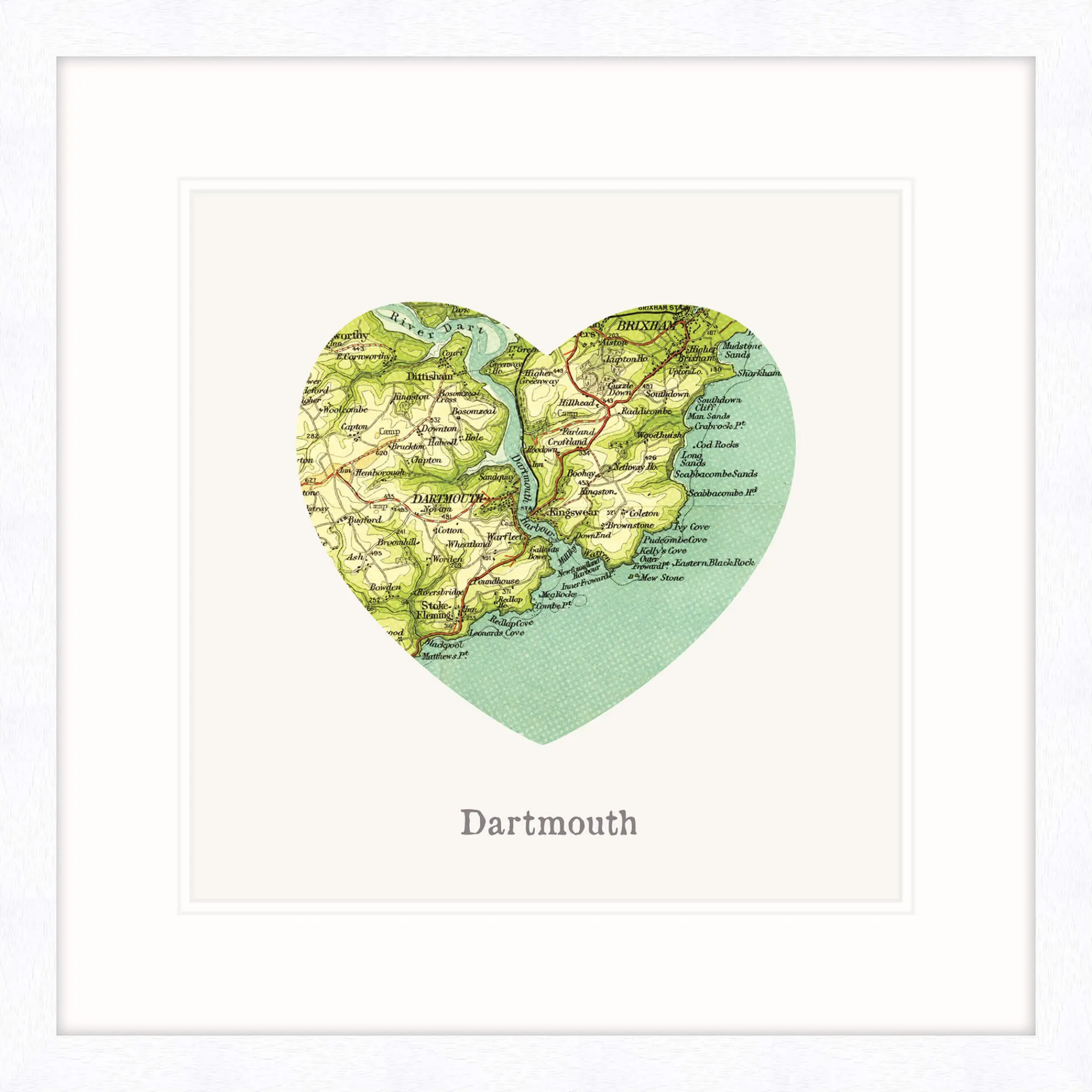 Dartmouth|Devon*Whistlefish I Love Dartmouth Framed Print