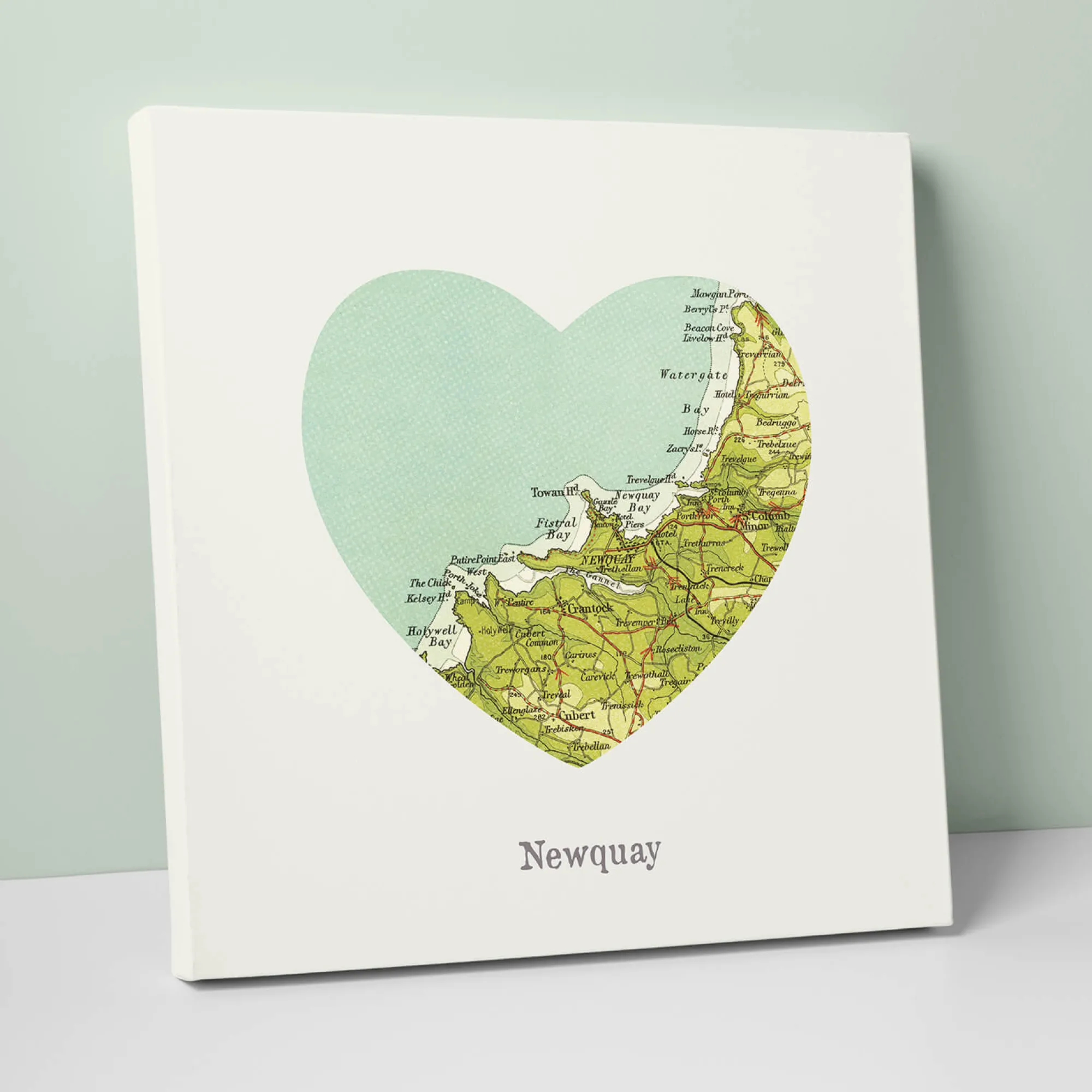 Newquay|Canvas*Whistlefish I Love Newquay Canvas