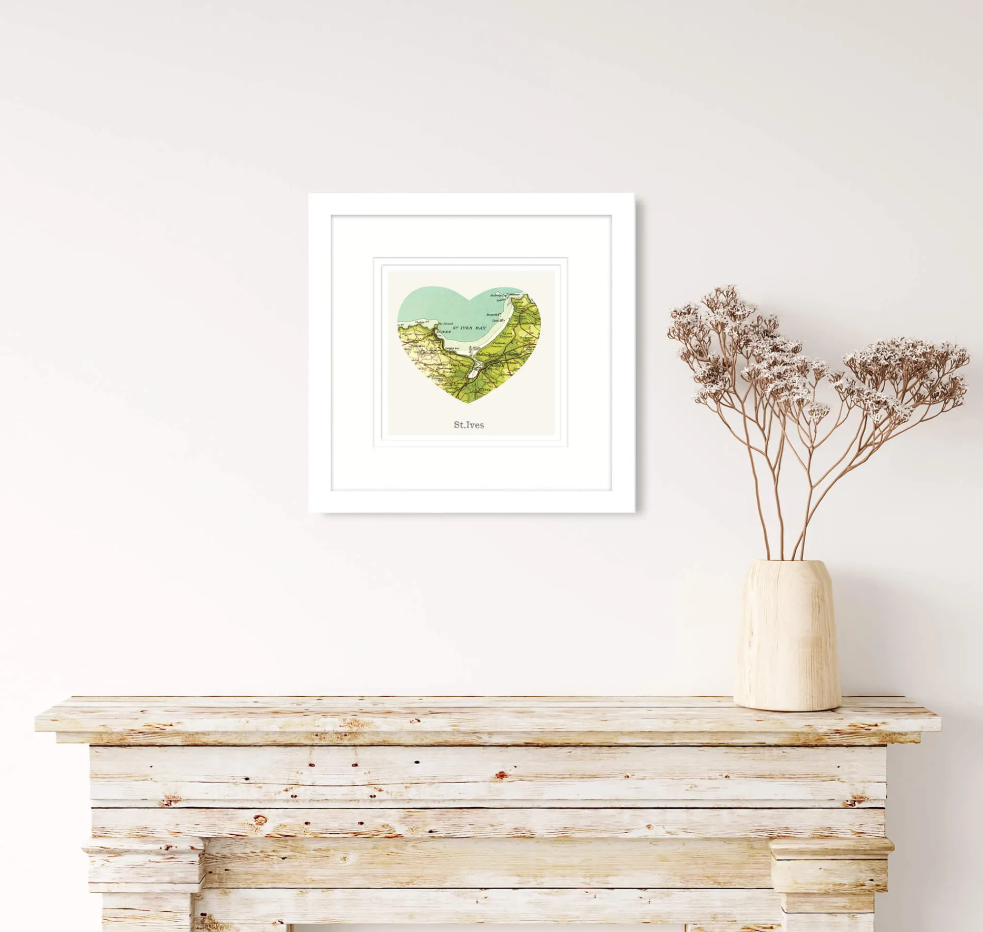 Unframed Prints*Whistlefish I Love St Ives Art Print