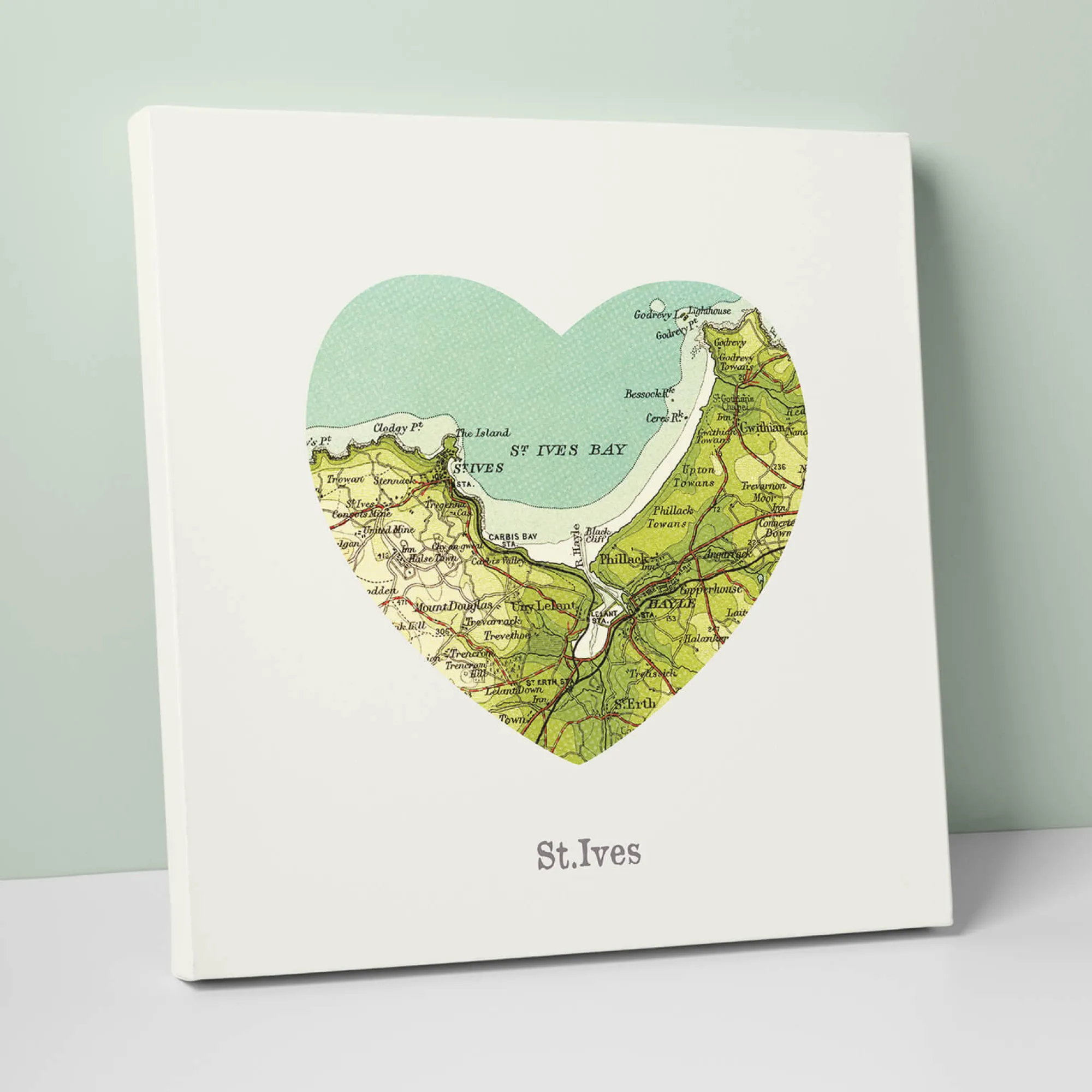 St Ives|Cornwall*Whistlefish I Love St Ives Canvas