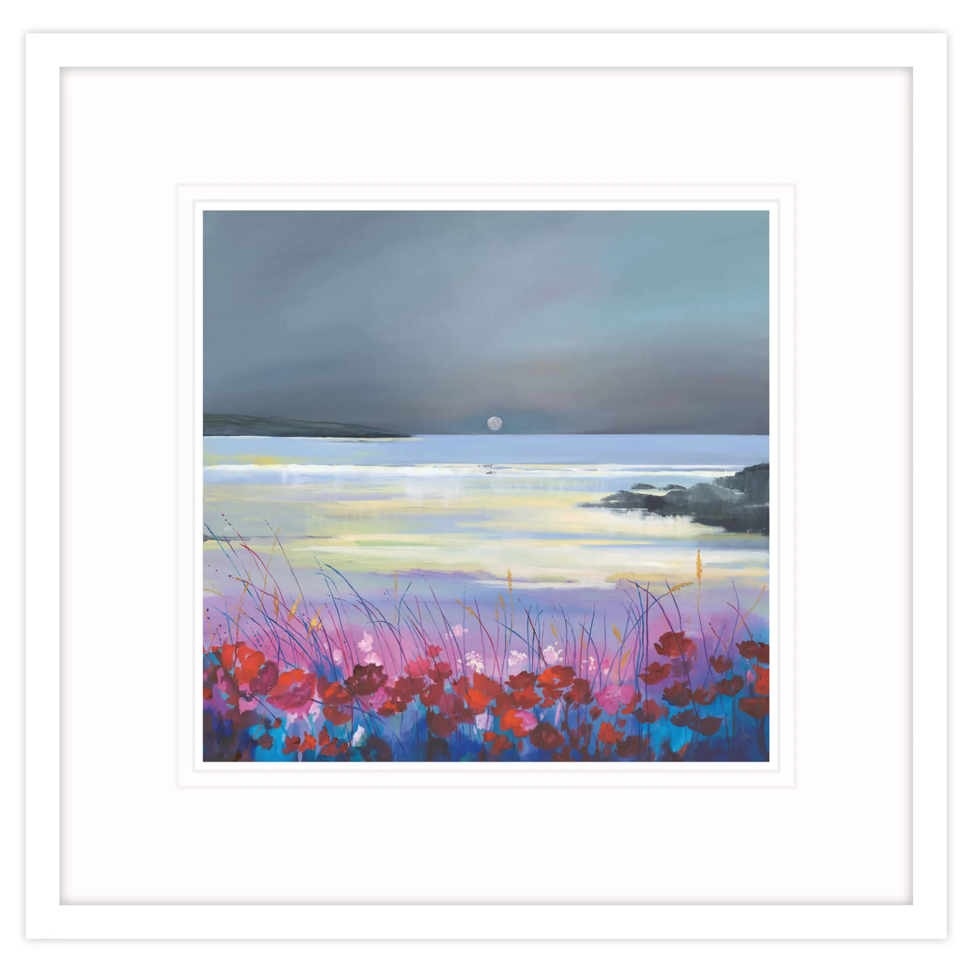 Coastal Scenes|Framed Prints*Whistlefish I See The Moon, Think Of You Framed Print