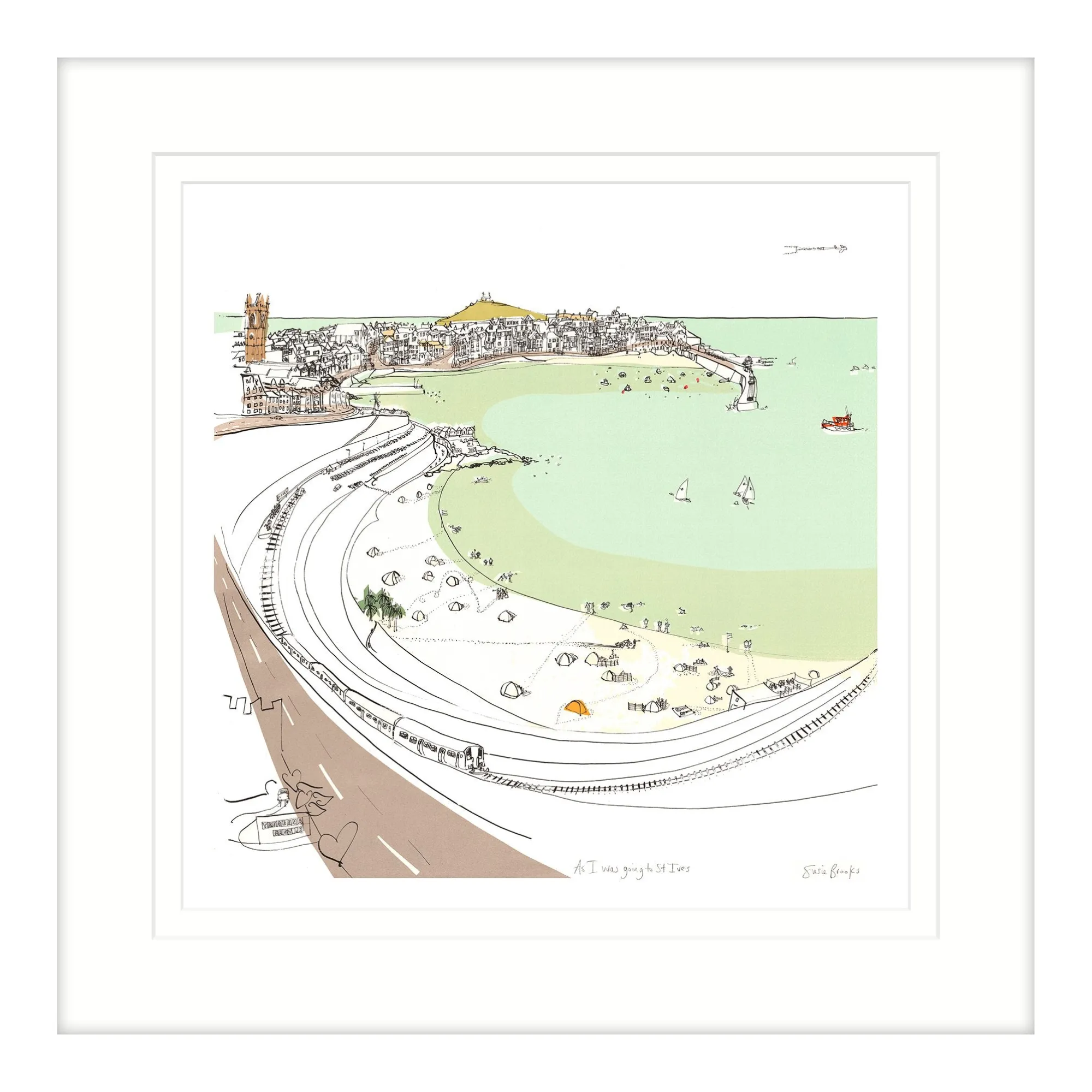 St Ives|Cornwall*Whistlefish I Was Going To St Ives Framed Print
