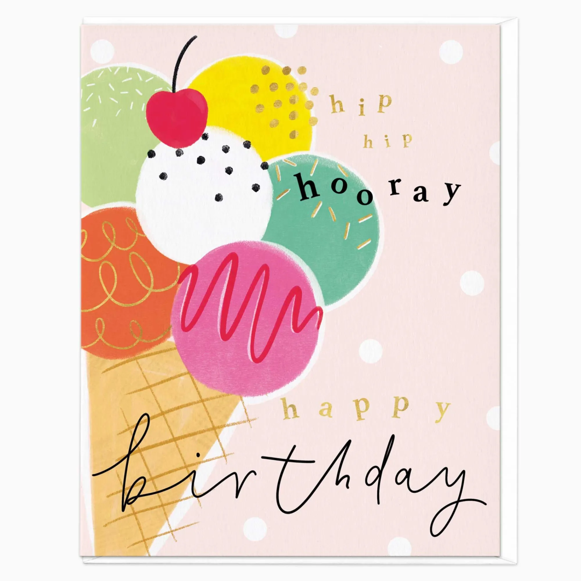 Birthday|For Children*Whistlefish Ice Cream Cone Birthday Card