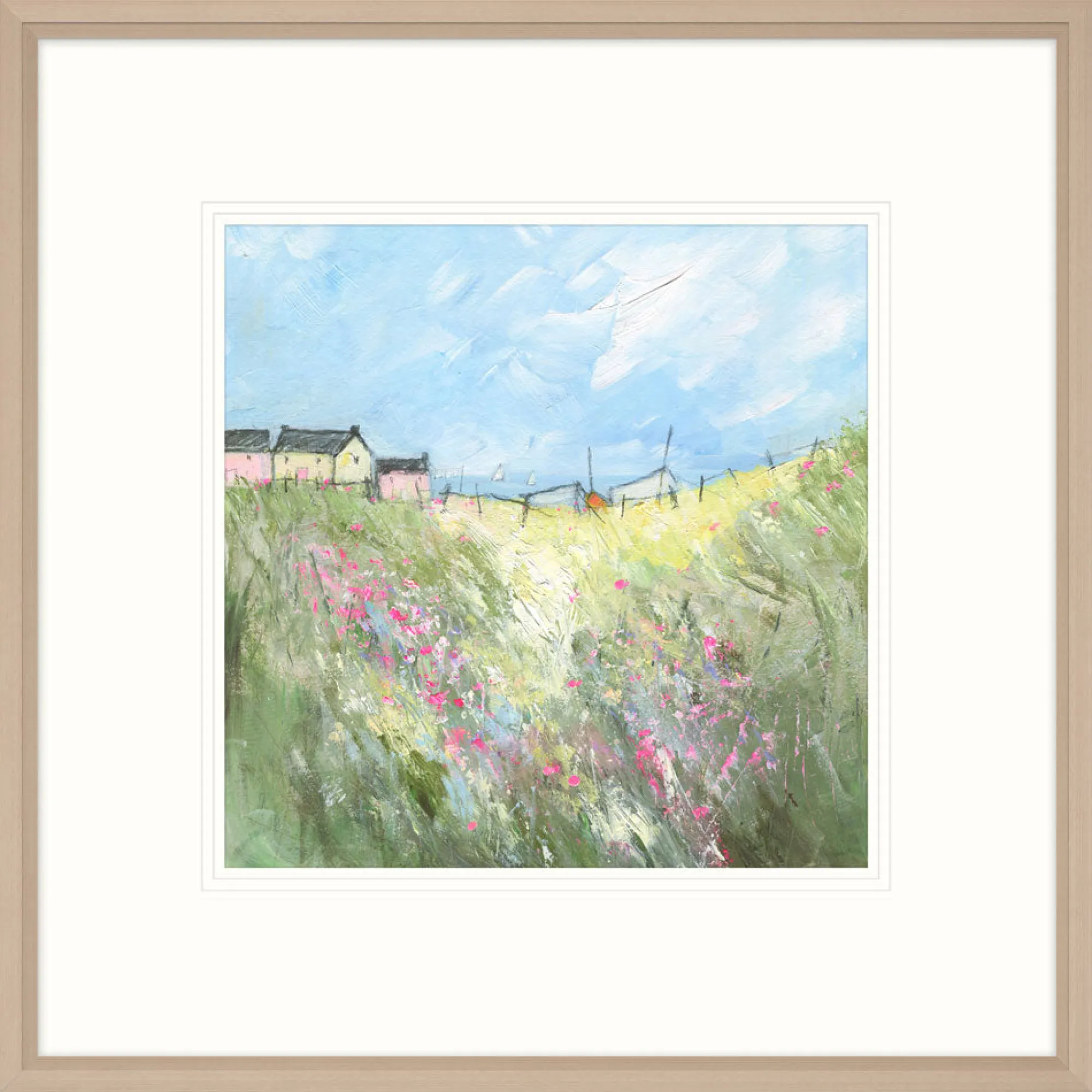 Coastal Scenes|Framed Prints*Whistlefish Ice Cream Cottages Framed Print