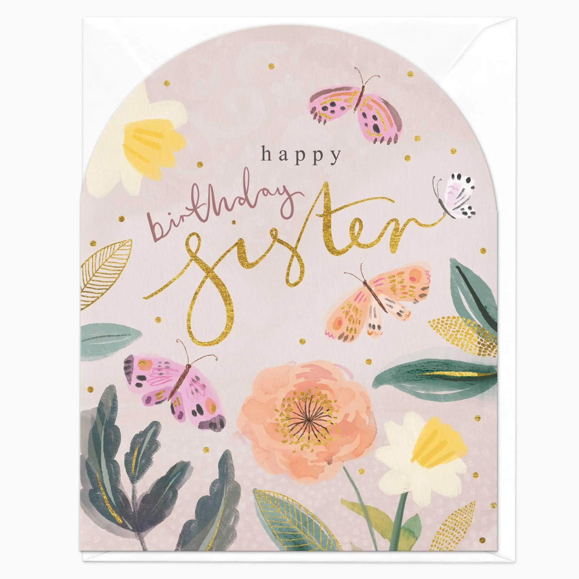 Birthday|For Relatives*Whistlefish In The Garden Sister Birthday Card