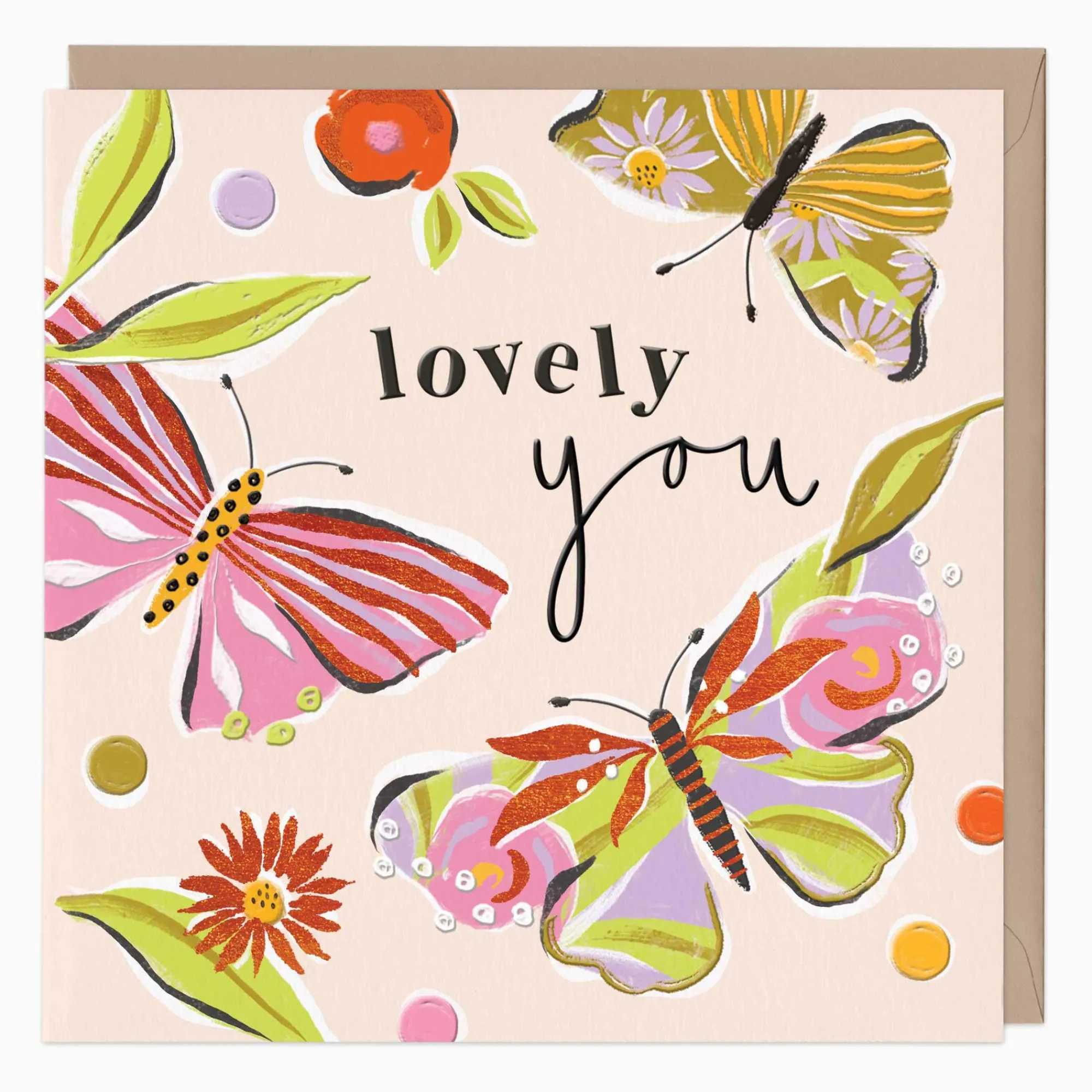 Valentine's Day|Thinking Of You*Whistlefish Juicy Butterflies Love You Card