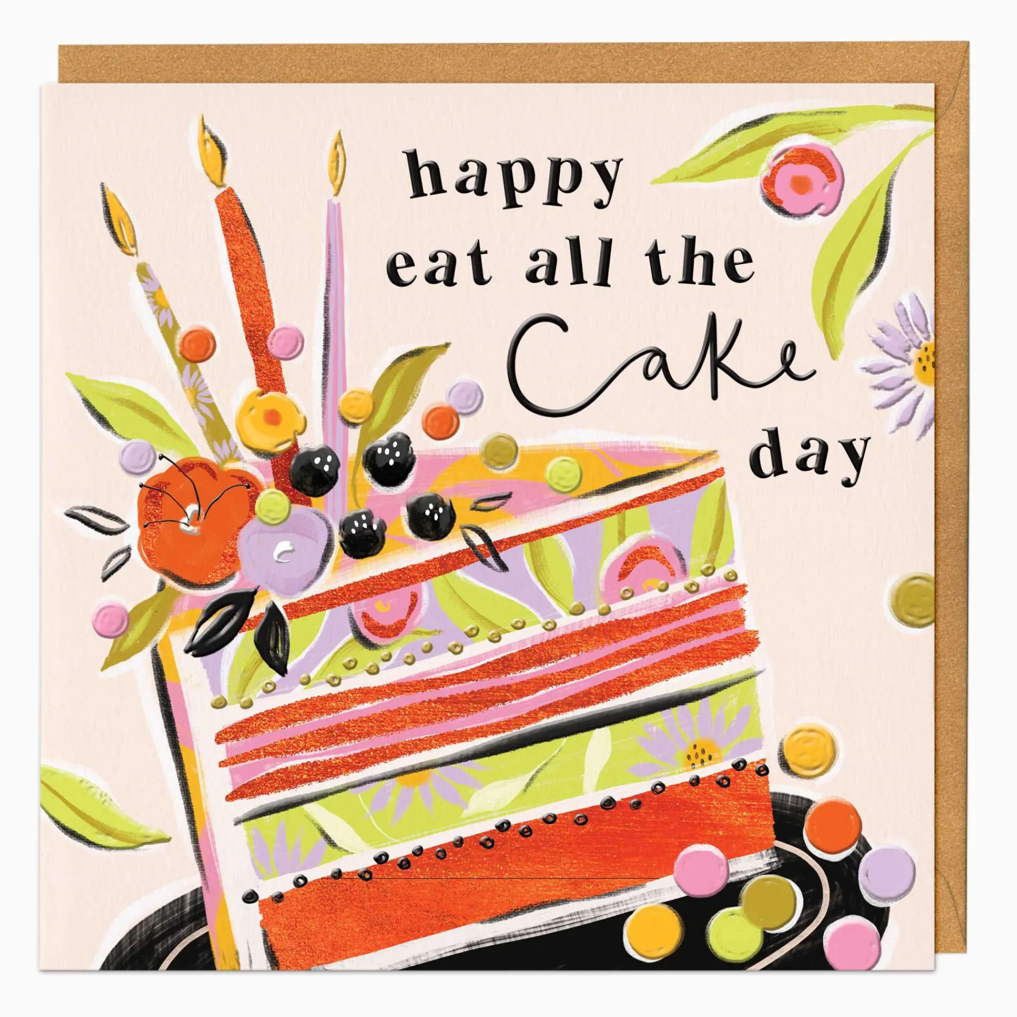Birthday|For Her*Whistlefish Juicy Floral Cake Card