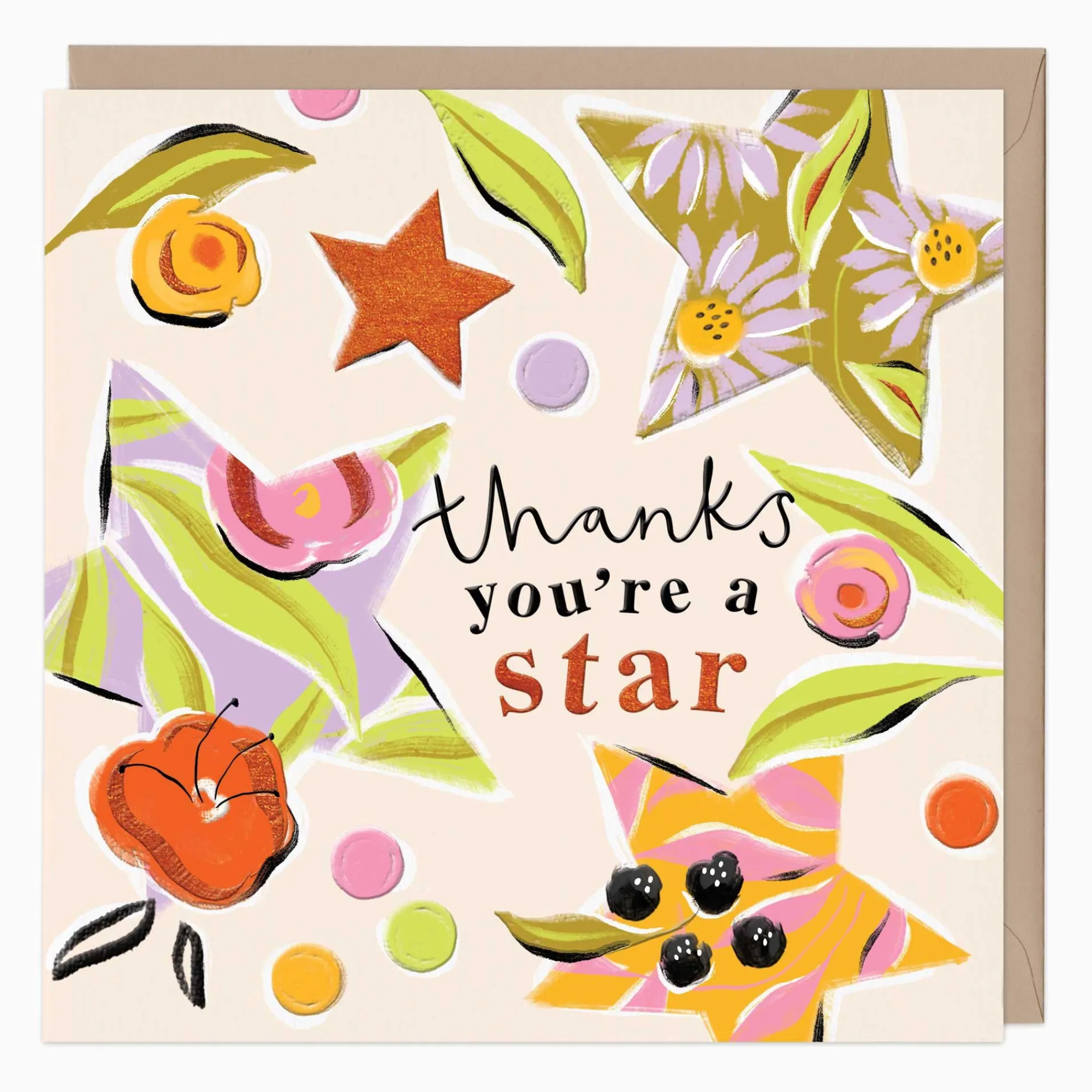 Thank You*Whistlefish Juicy Stars Thank You Card