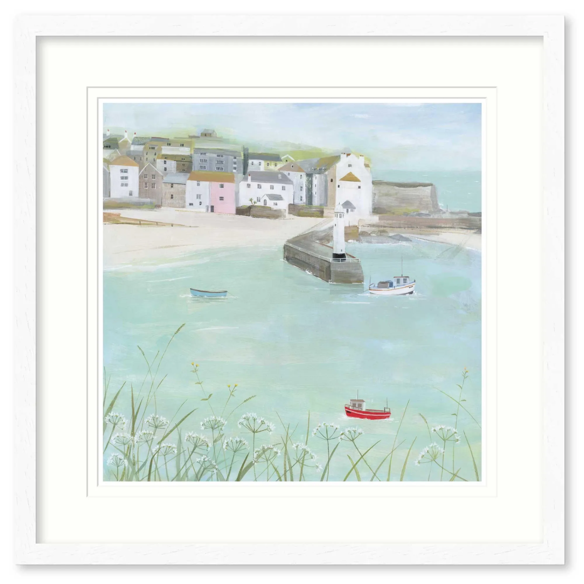 St Ives|Floral & Flowers*Whistlefish Kitty's Corner Framed Print