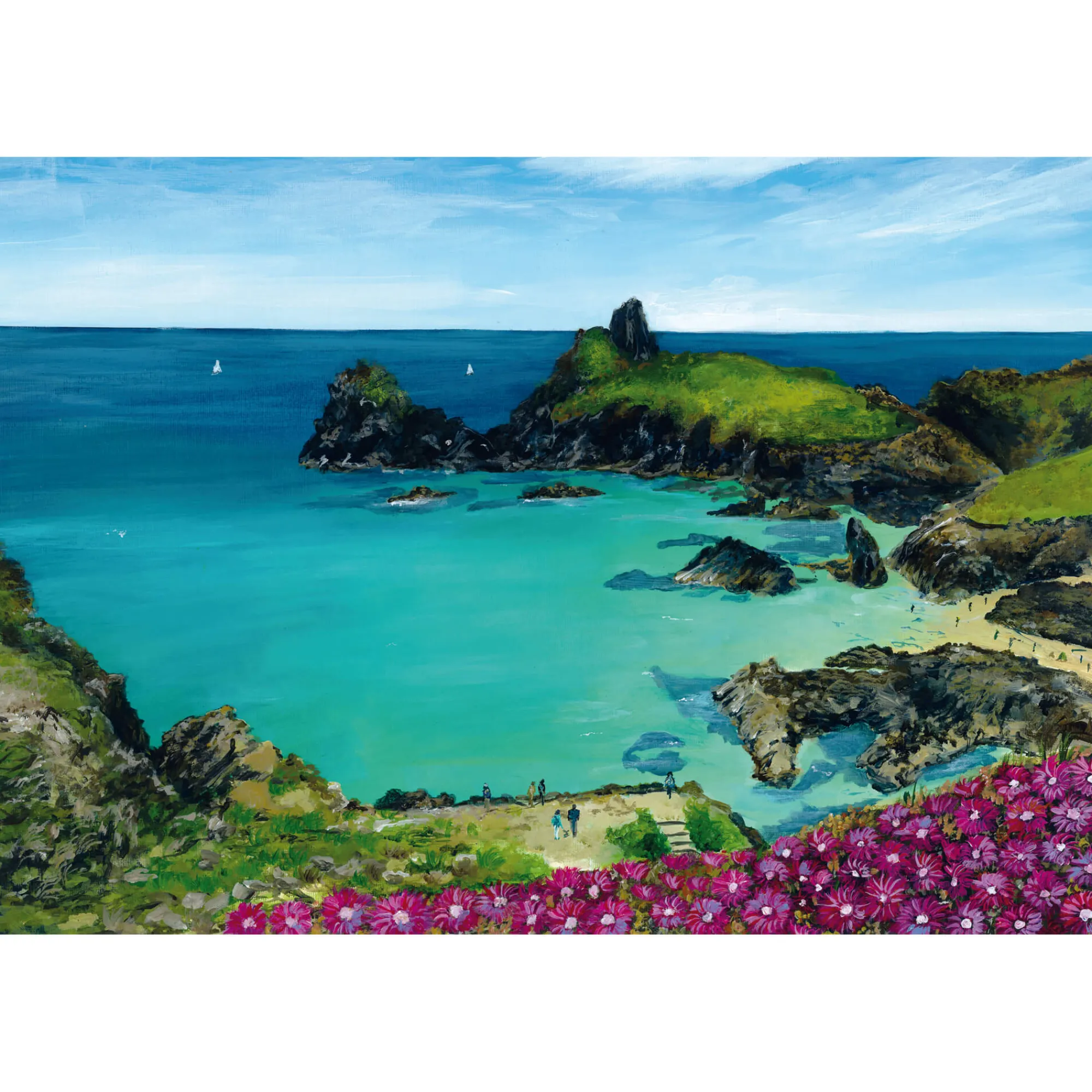 Unframed Prints*Whistlefish Kynance Cove Art Print