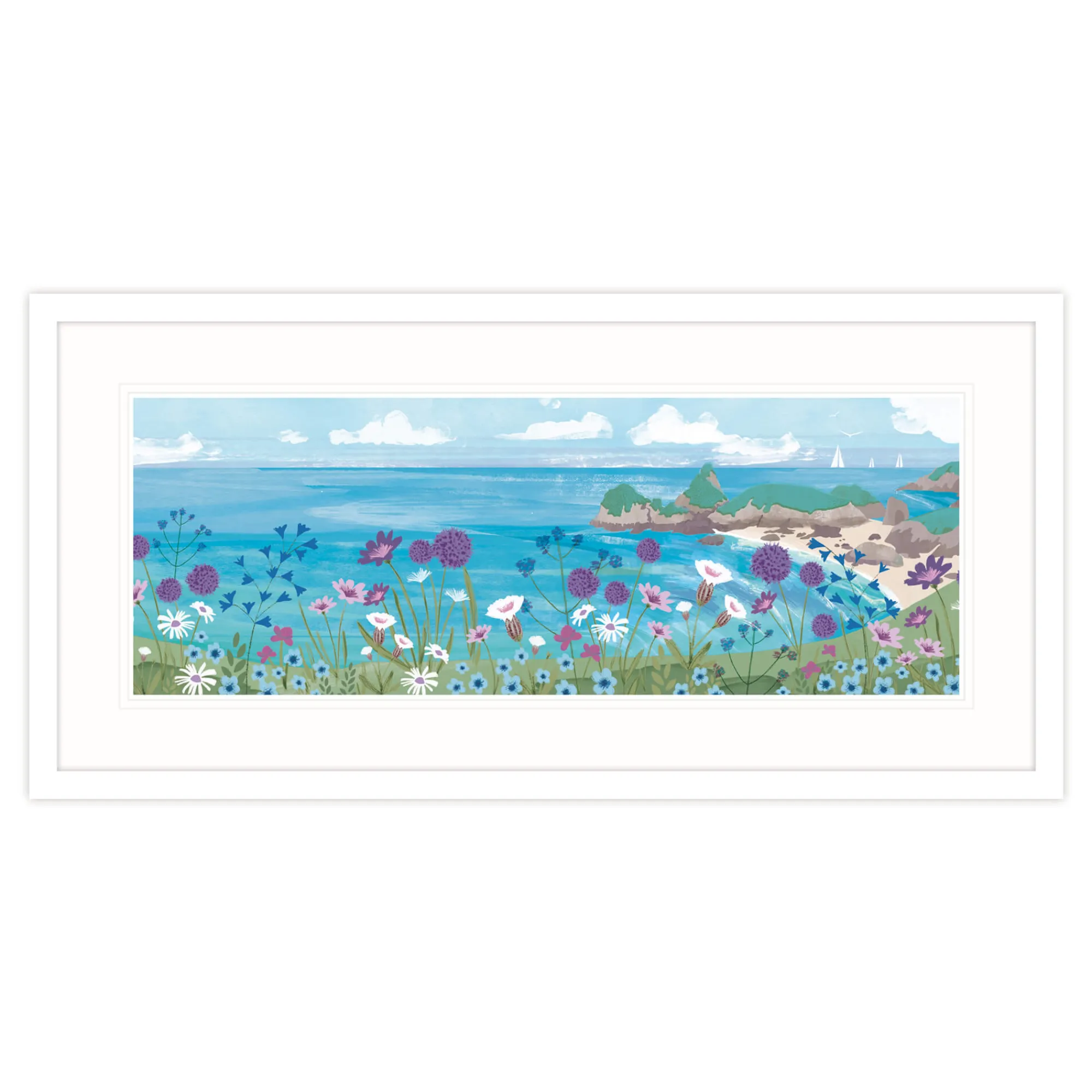 Cornwall|Coastal Scenes*Whistlefish Kynance Cove Framed Print
