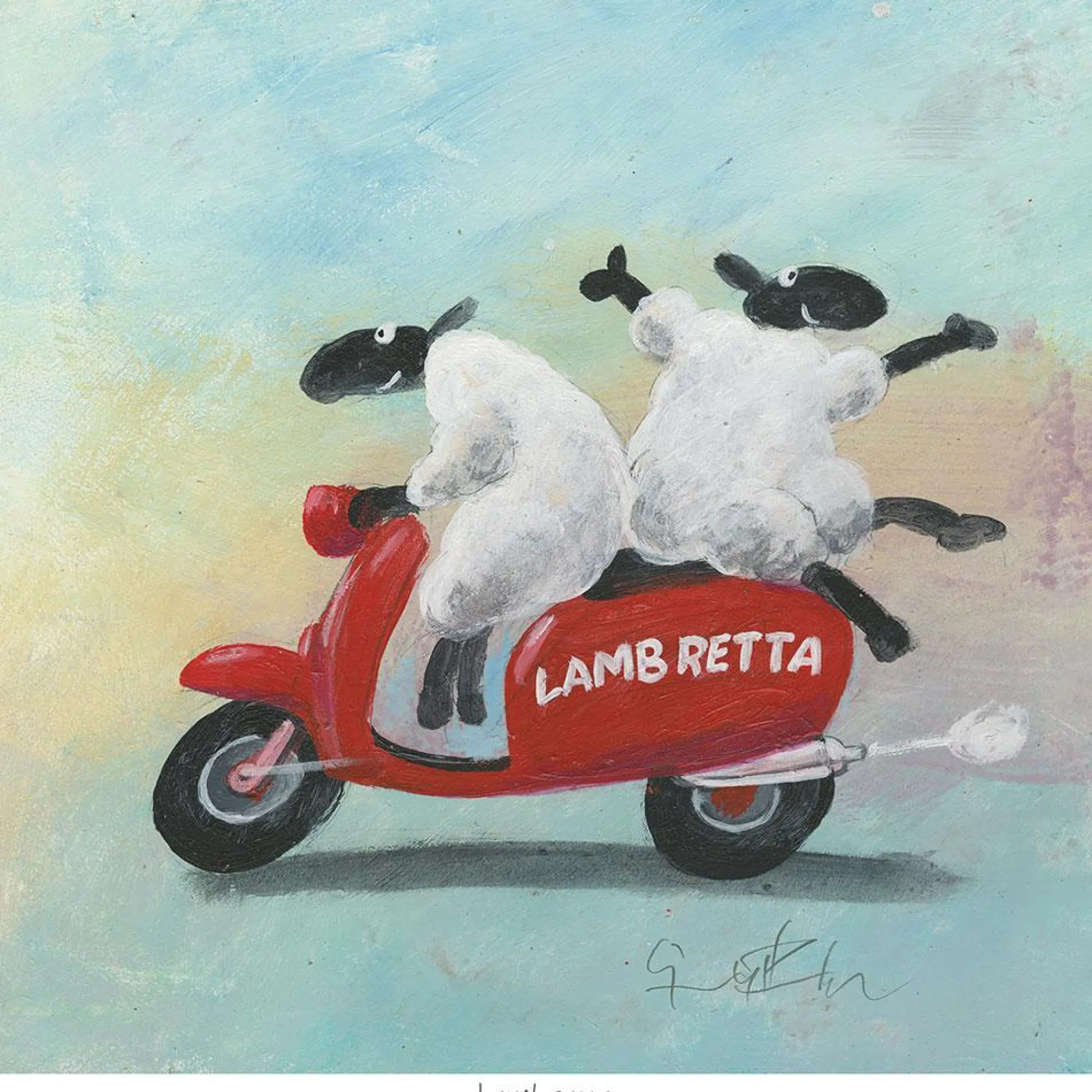 Unframed Prints*Whistlefish Lambretta Art Print