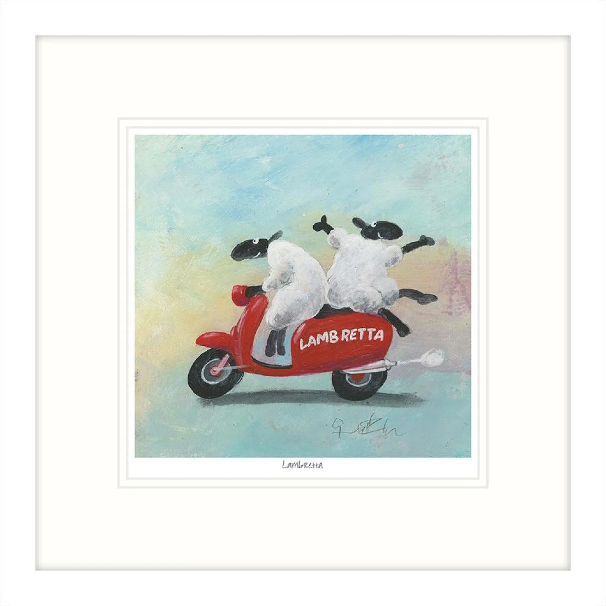 Framed Prints*Whistlefish Lambretta Framed Print