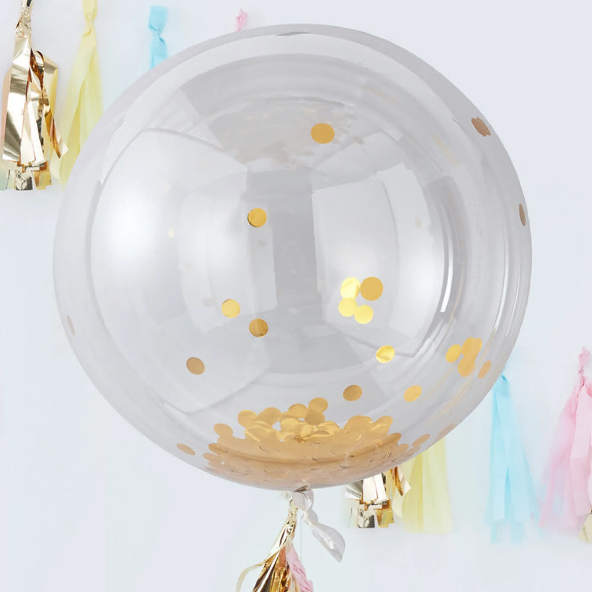 Confetti|Balloons*Whistlefish Large Gold Confetti Orb Balloons
