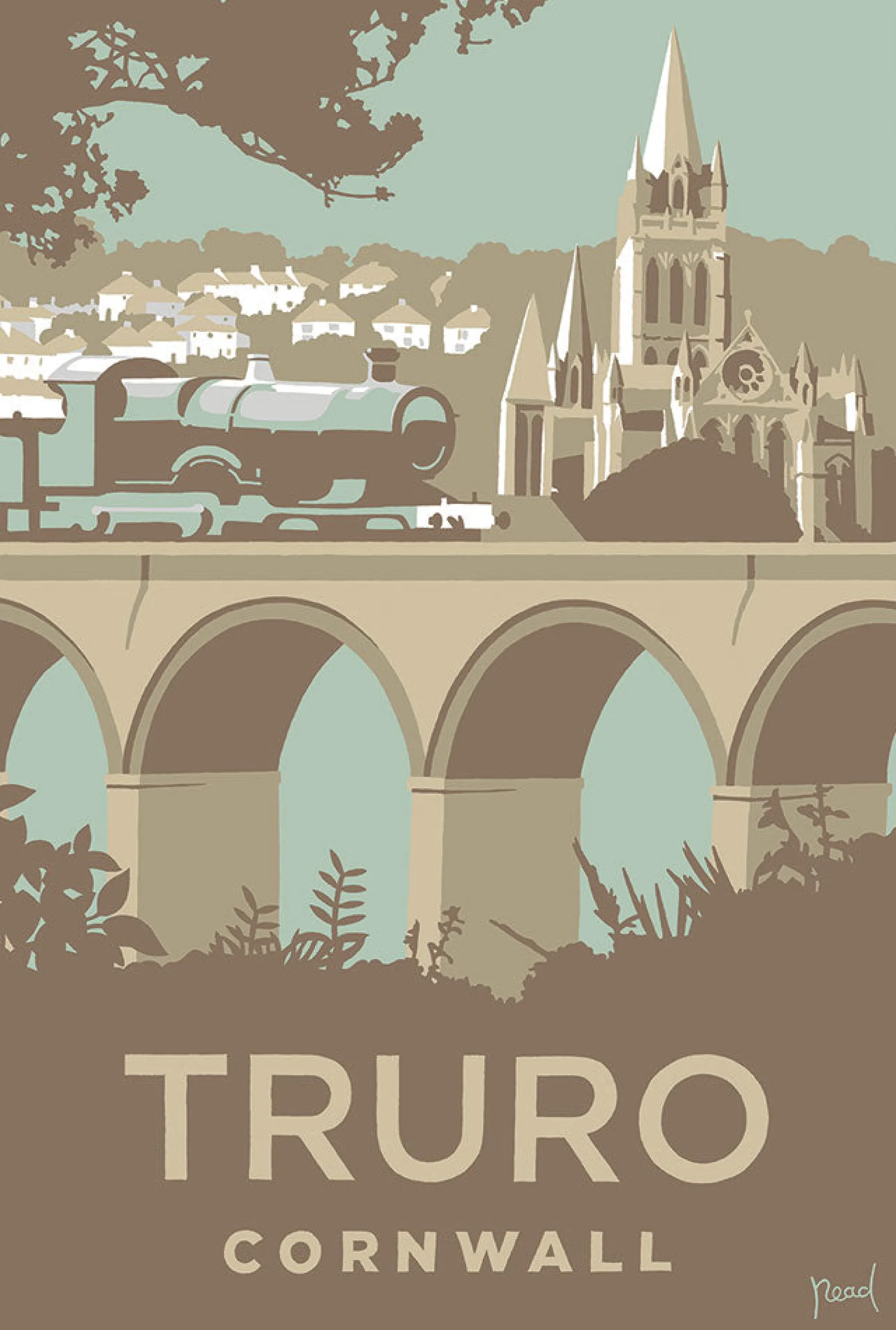 Unframed Prints*Whistlefish Layered Truro Art Print