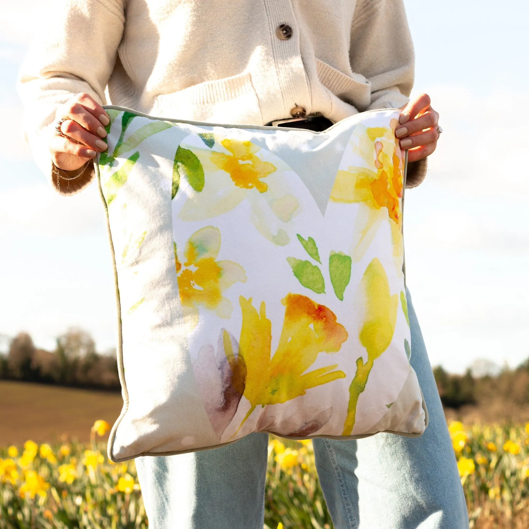 Under £20|For Her*Whistlefish Lemon Heart Cushion