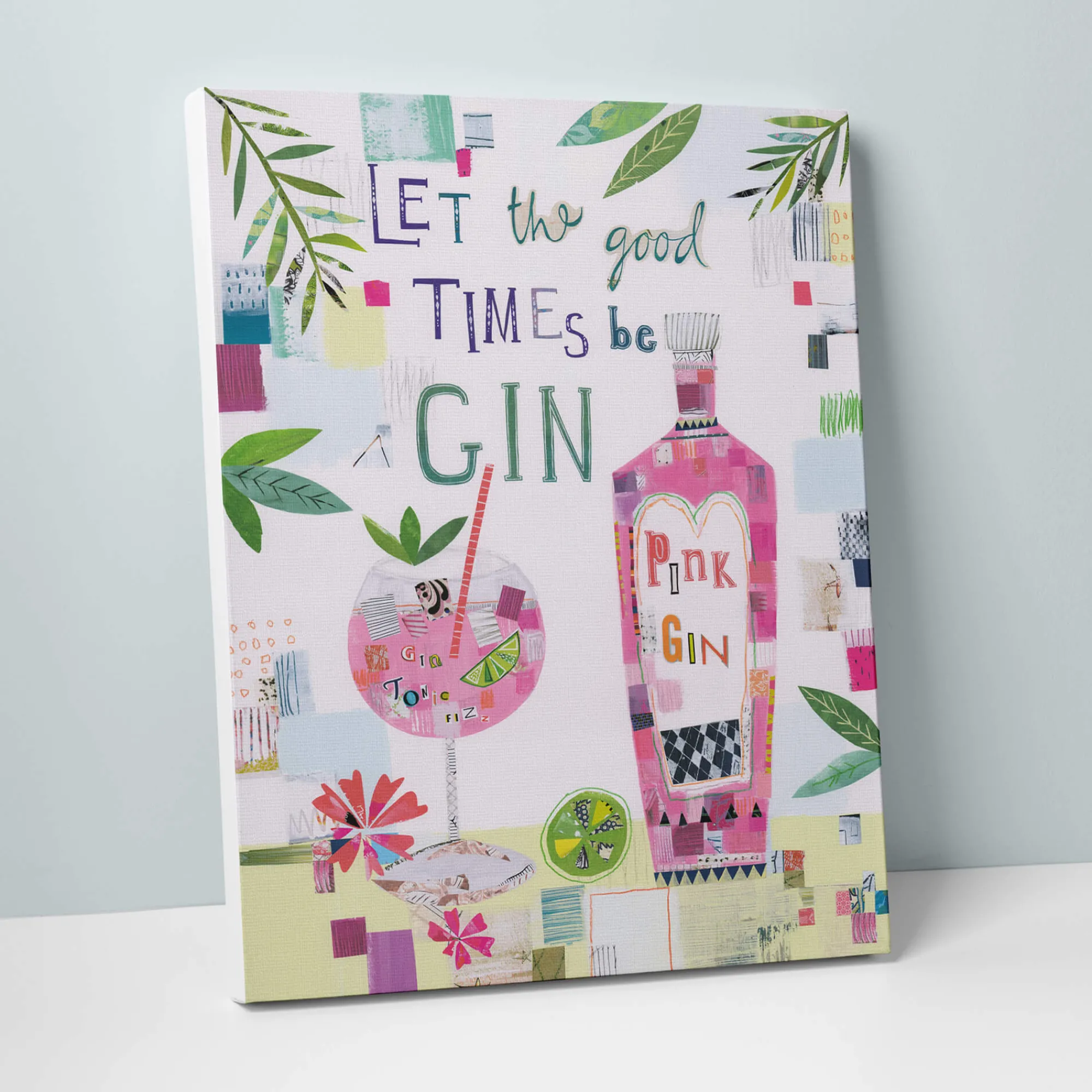 Canvas*Whistlefish Let The Good Times Be Gin Canvas