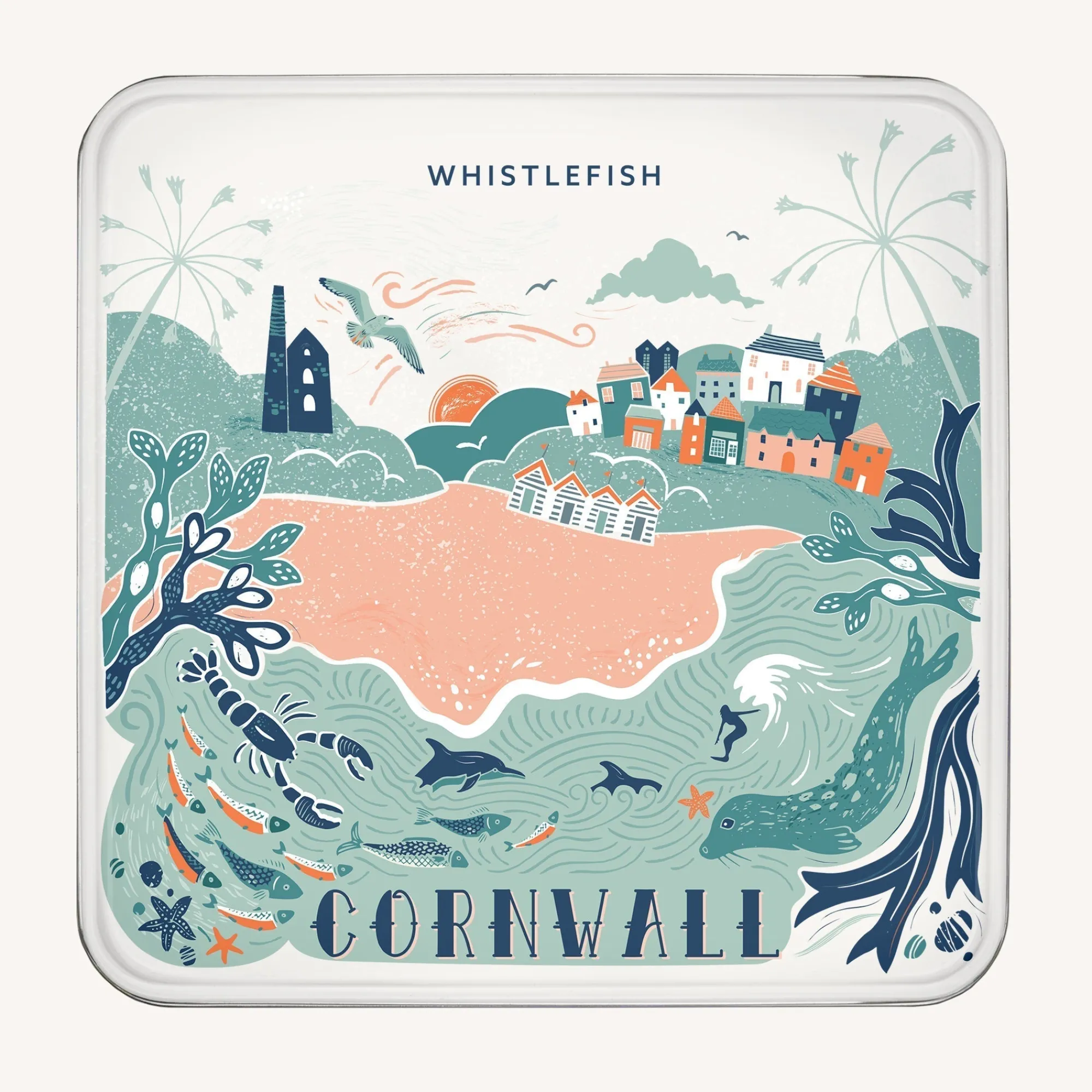 Under £20|Under £10*Whistlefish Lino Southwest Notelet Tin