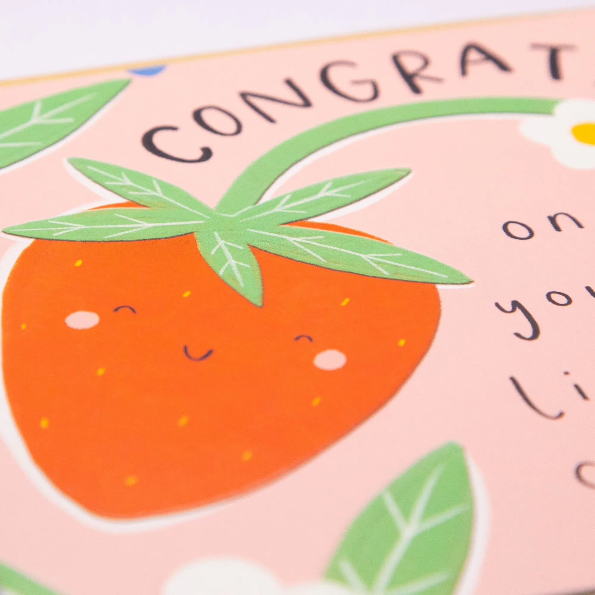 New Baby*Whistlefish Little Strawberry New Baby Card
