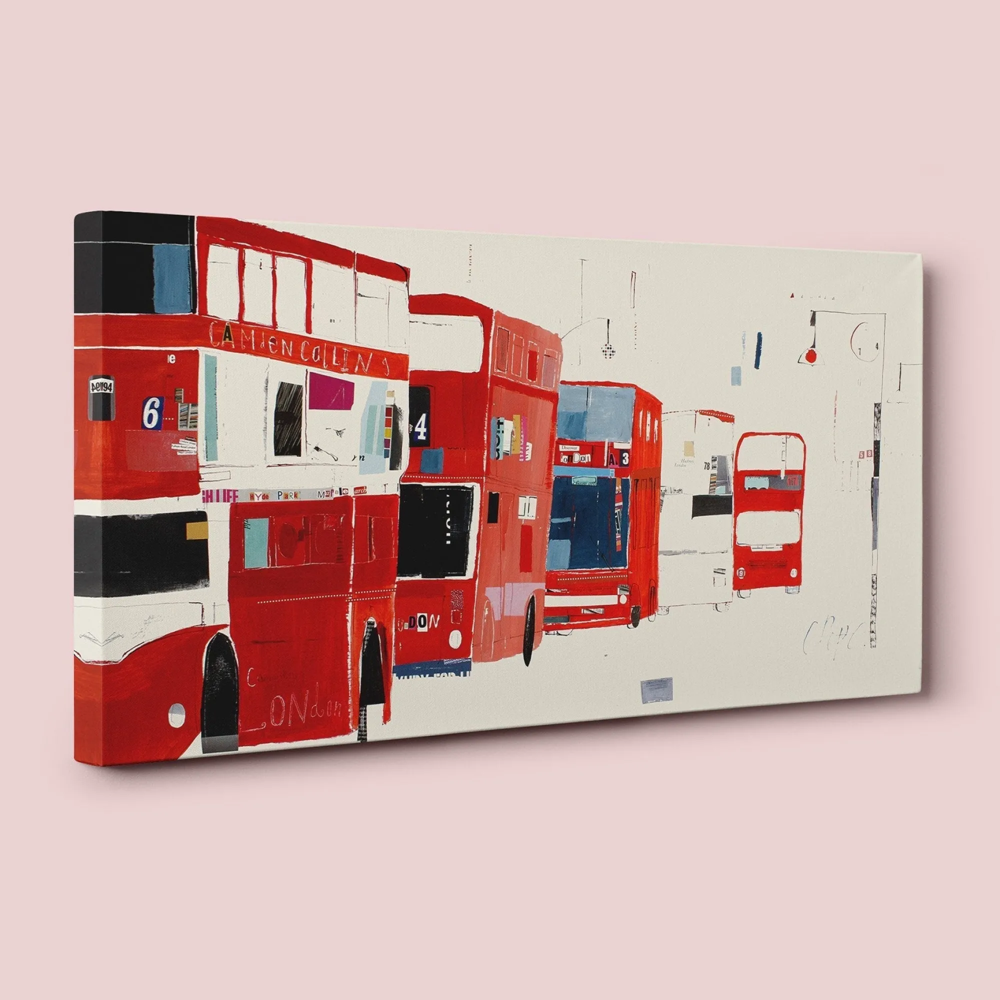 London|Canvas*Whistlefish London Bus Canvas
