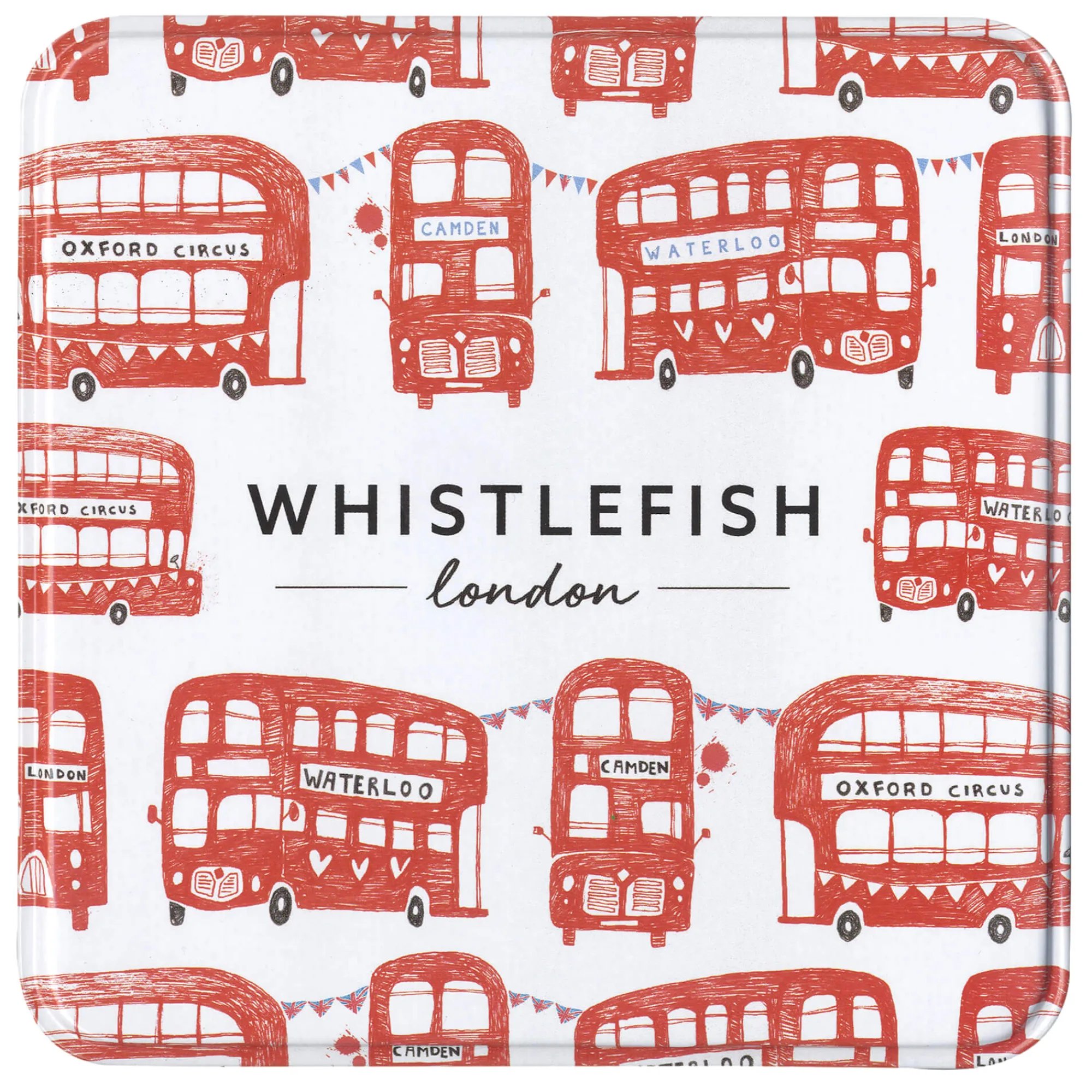 Under £20|Under £10*Whistlefish London Buses Notelet Tin