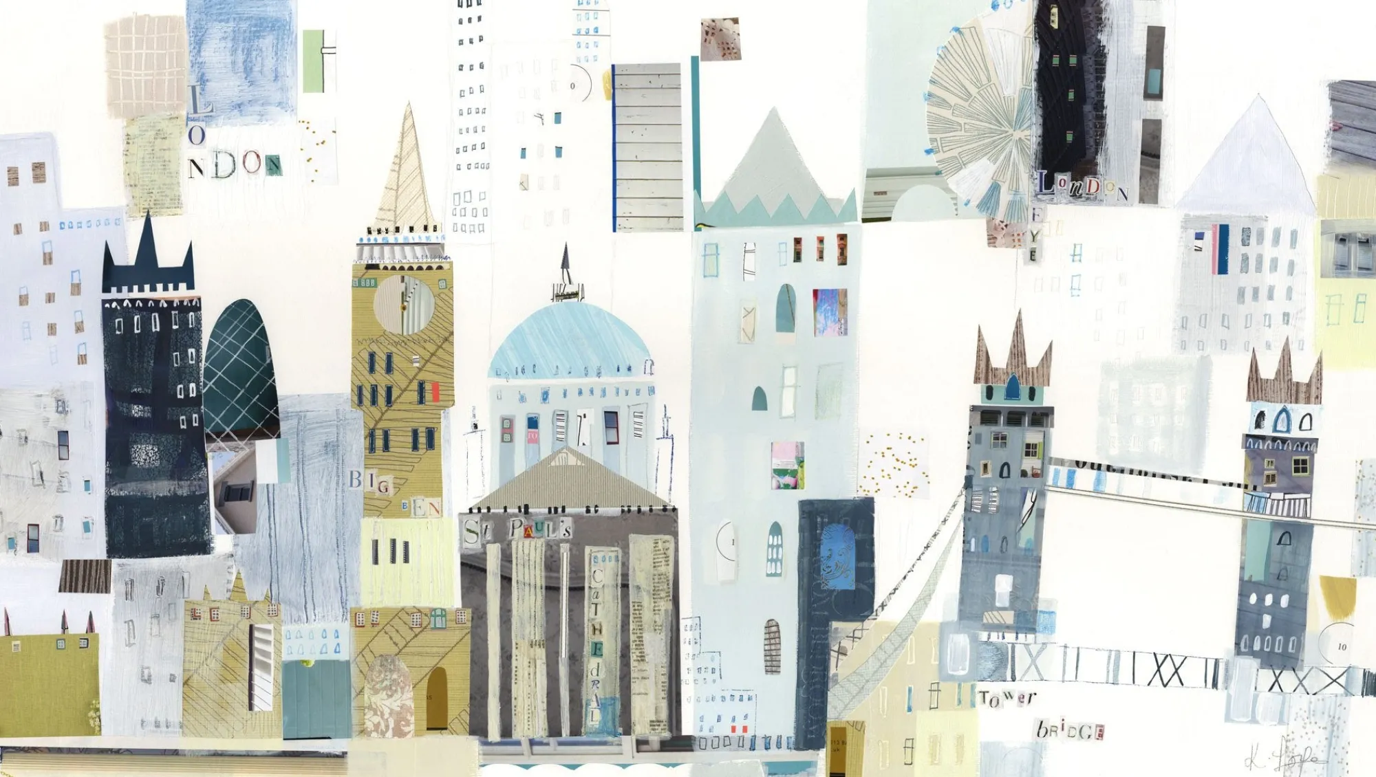 Unframed Prints*Whistlefish Londonscape Art Print