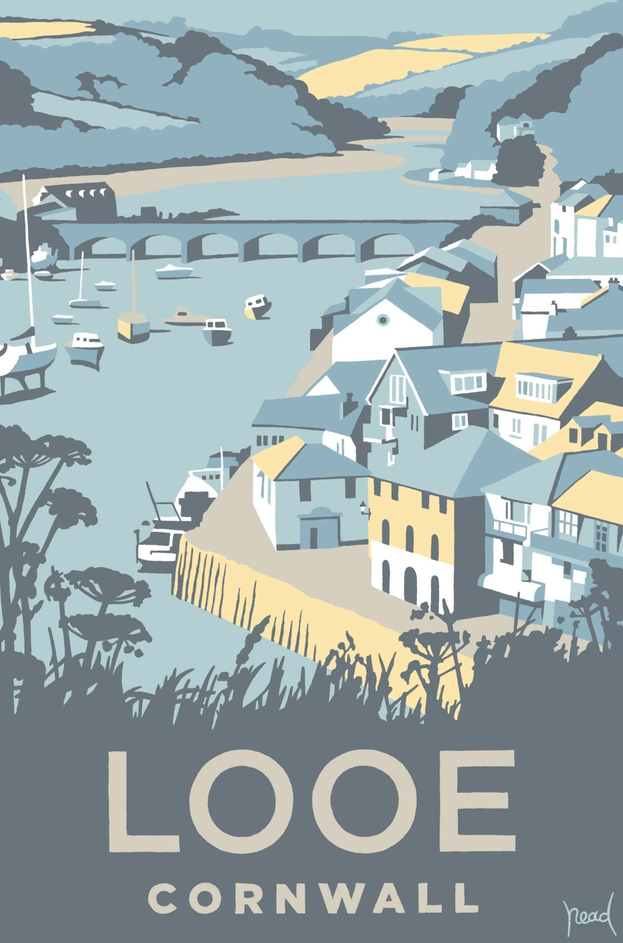 Unframed Prints*Whistlefish Looe Art Print