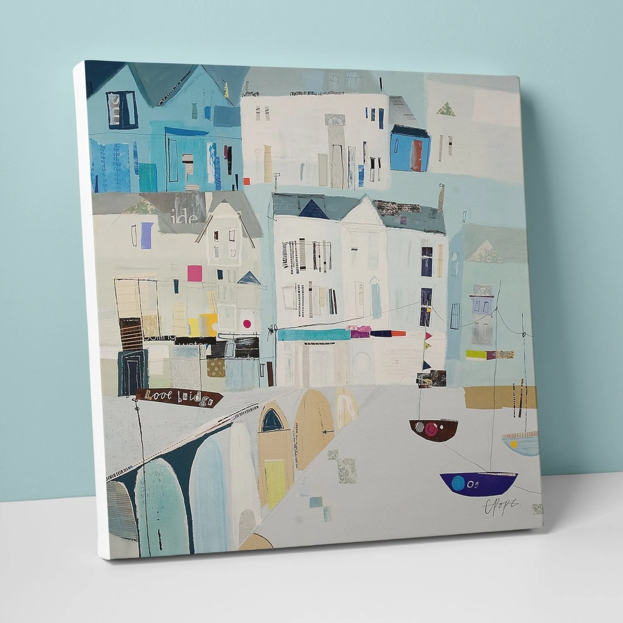 Cornwall|Coastal Scenes*Whistlefish Looe Canvas
