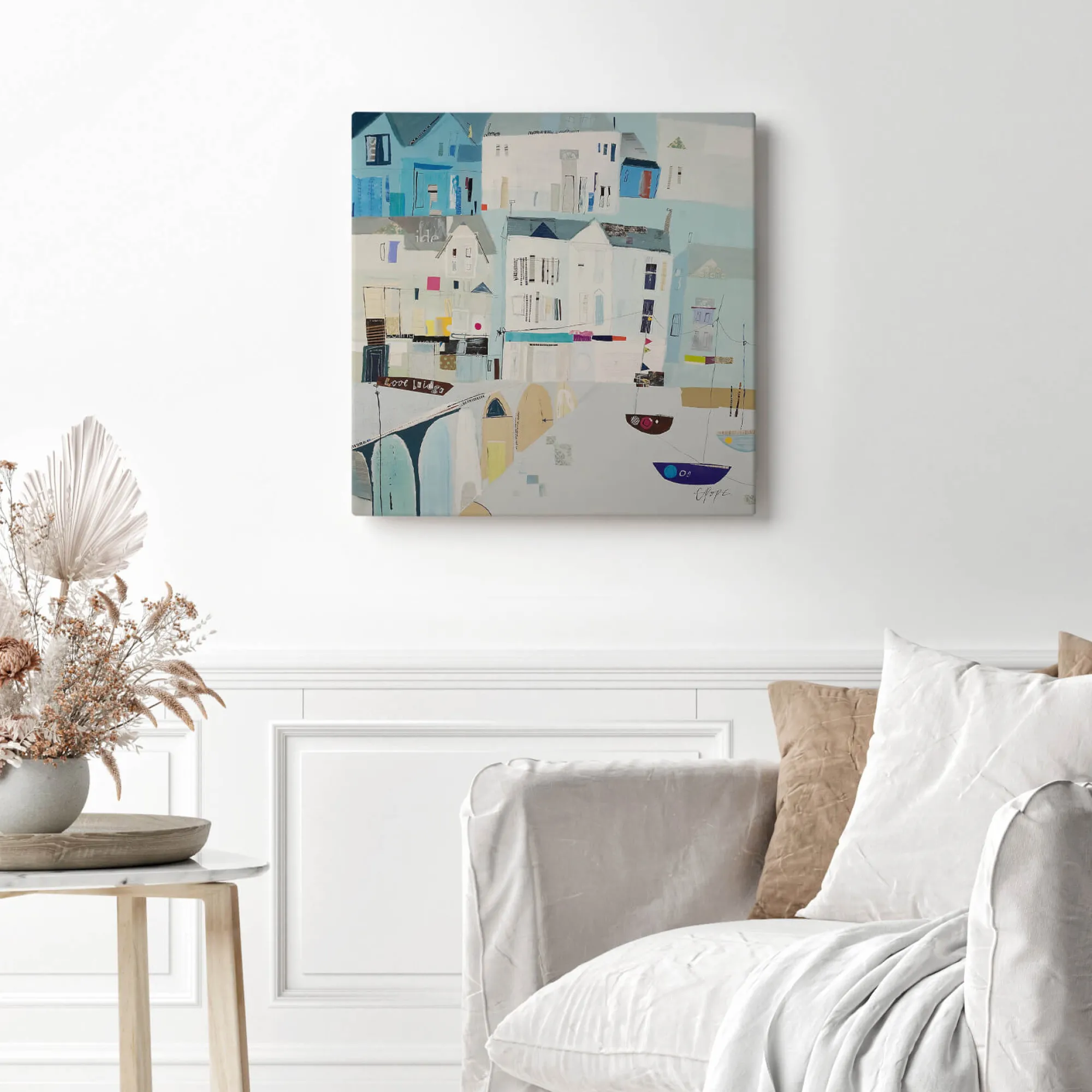Cornwall|Coastal Scenes*Whistlefish Looe Canvas