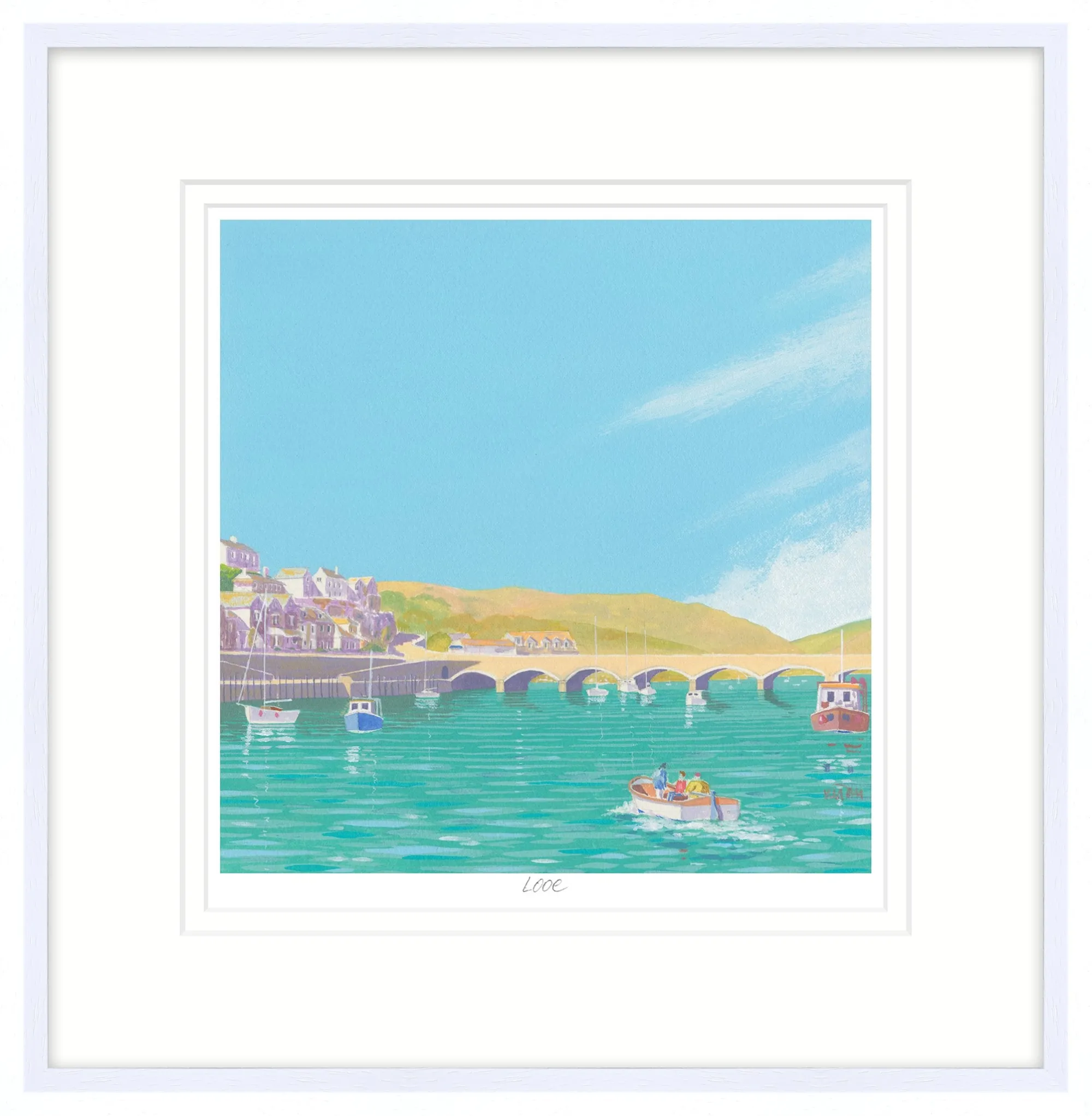 Cornwall|Framed Prints*Whistlefish Looe Framed Print
