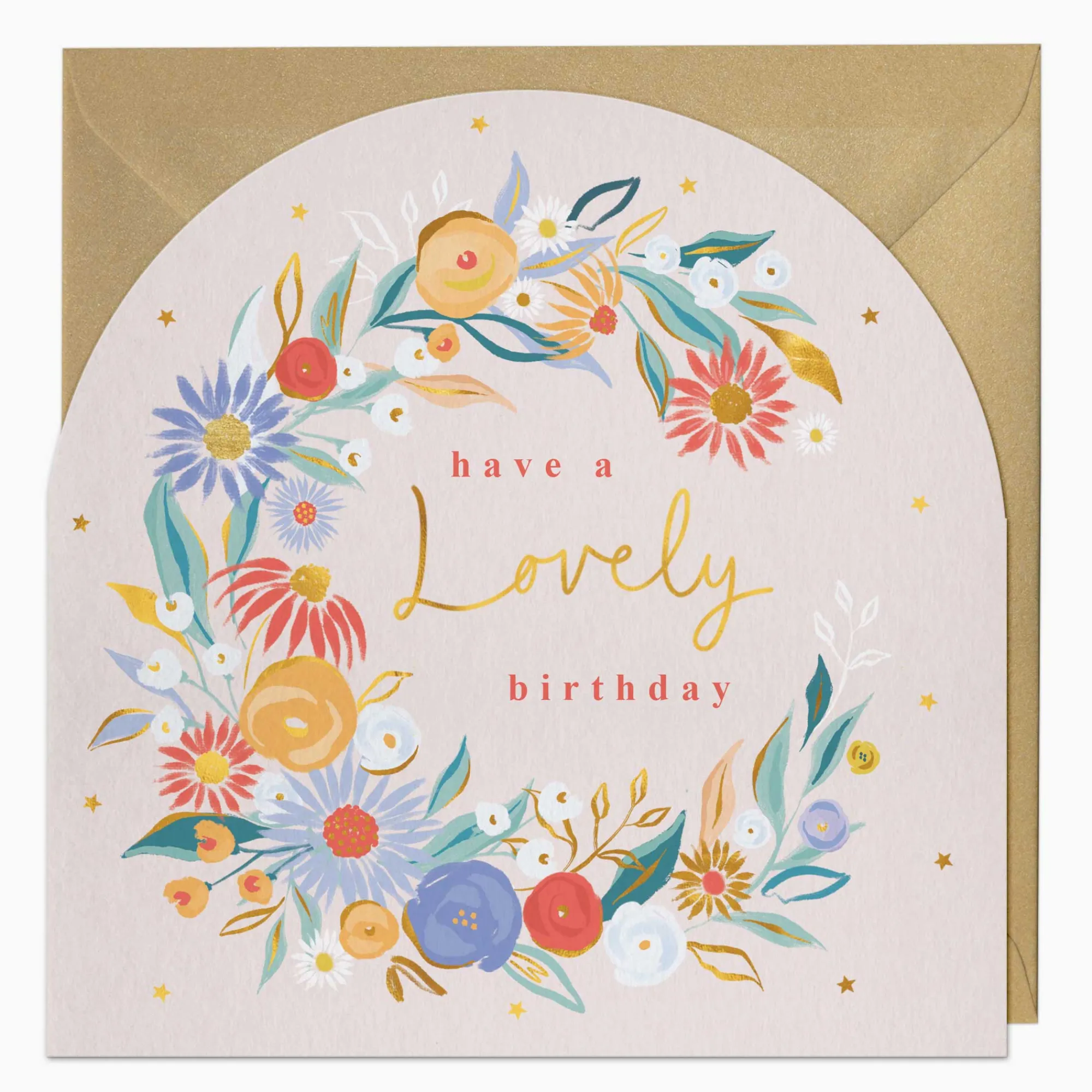 Birthday|For Her*Whistlefish Lovely Floral Birthday Arch Card