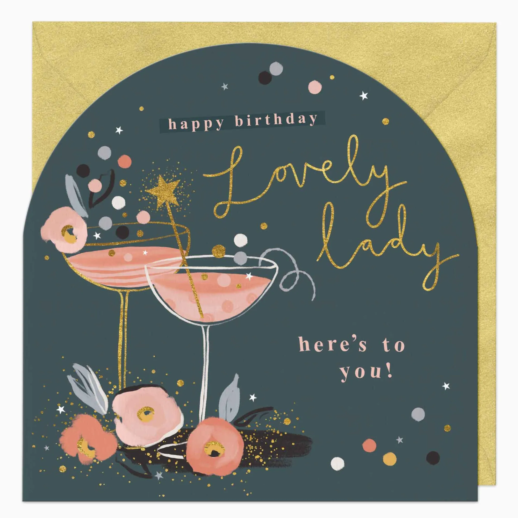 Birthday|For Her*Whistlefish Lovely Lady Birthday Arch Card