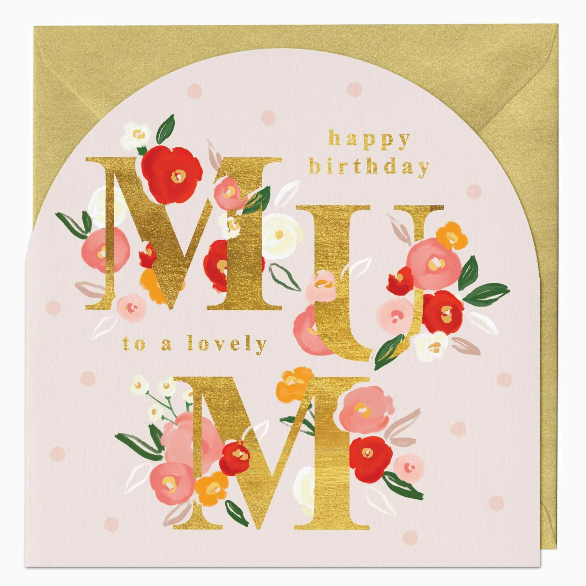 Birthday|For Relatives*Whistlefish Lovely Mum Birthday Arch Card