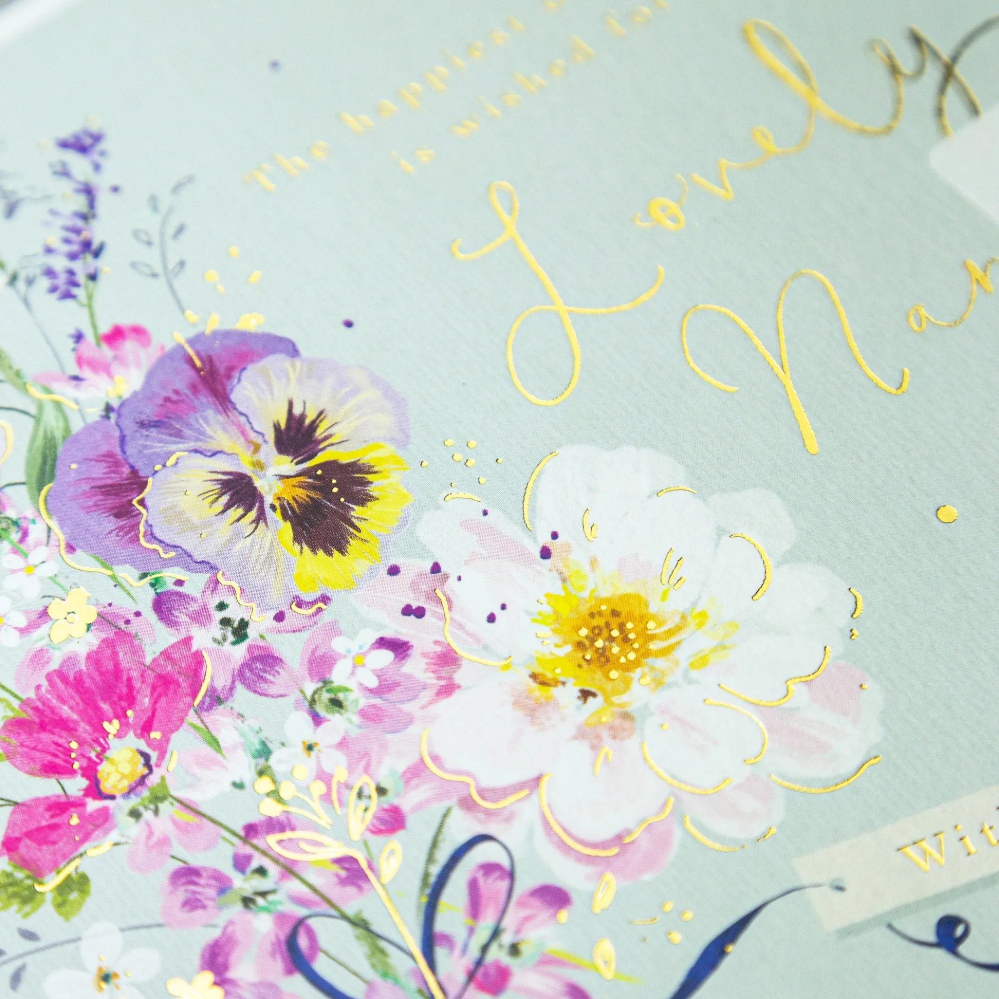 Birthday|For Relatives*Whistlefish Lovely Nana Floral Bunch Birthday Card