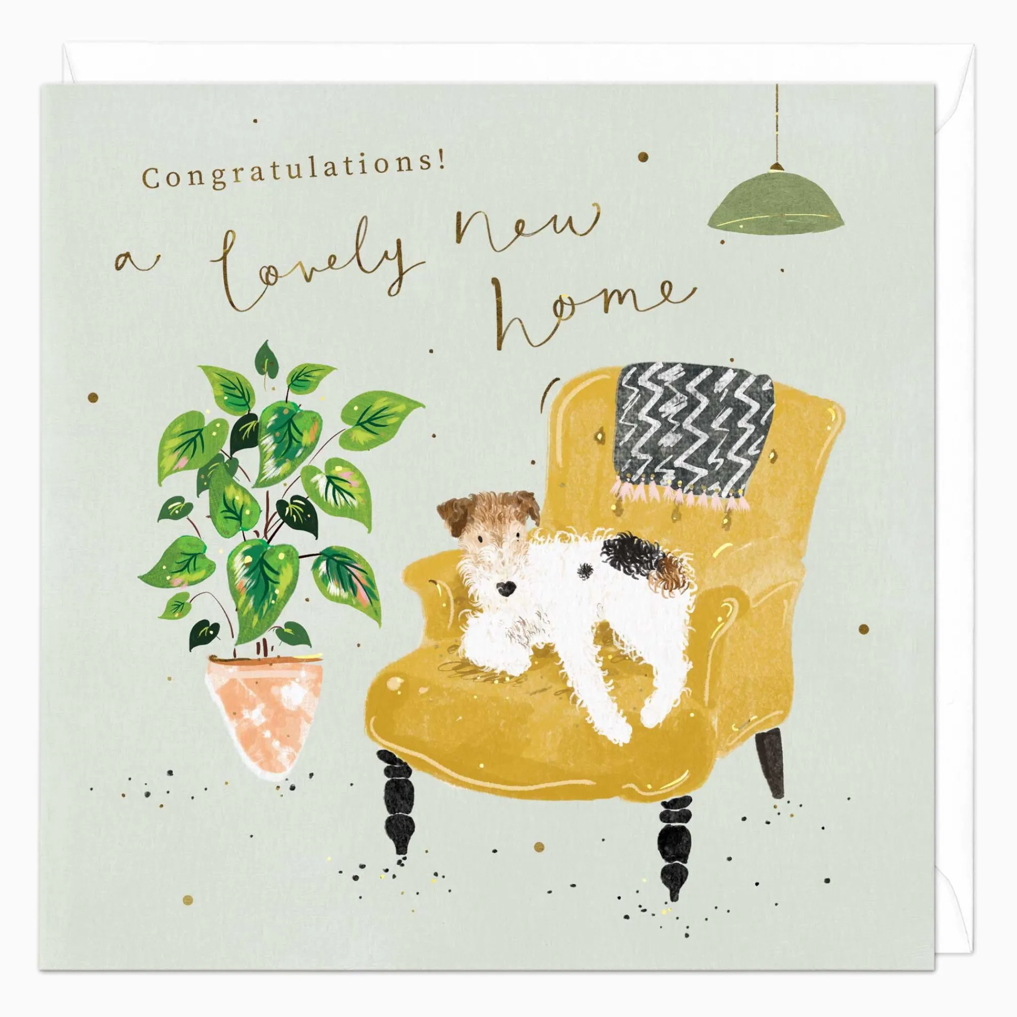 New Home*Whistlefish Lovely New Home Dog Card