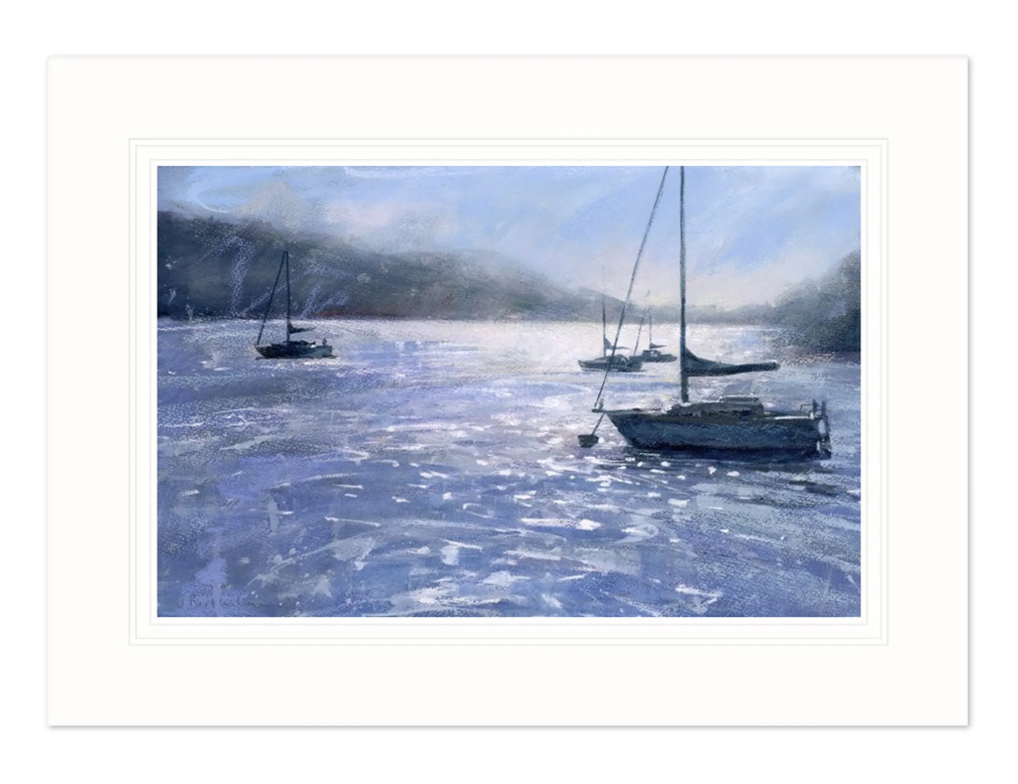 Mounted Prints*Whistlefish Low Sun Windermere Mounted Print