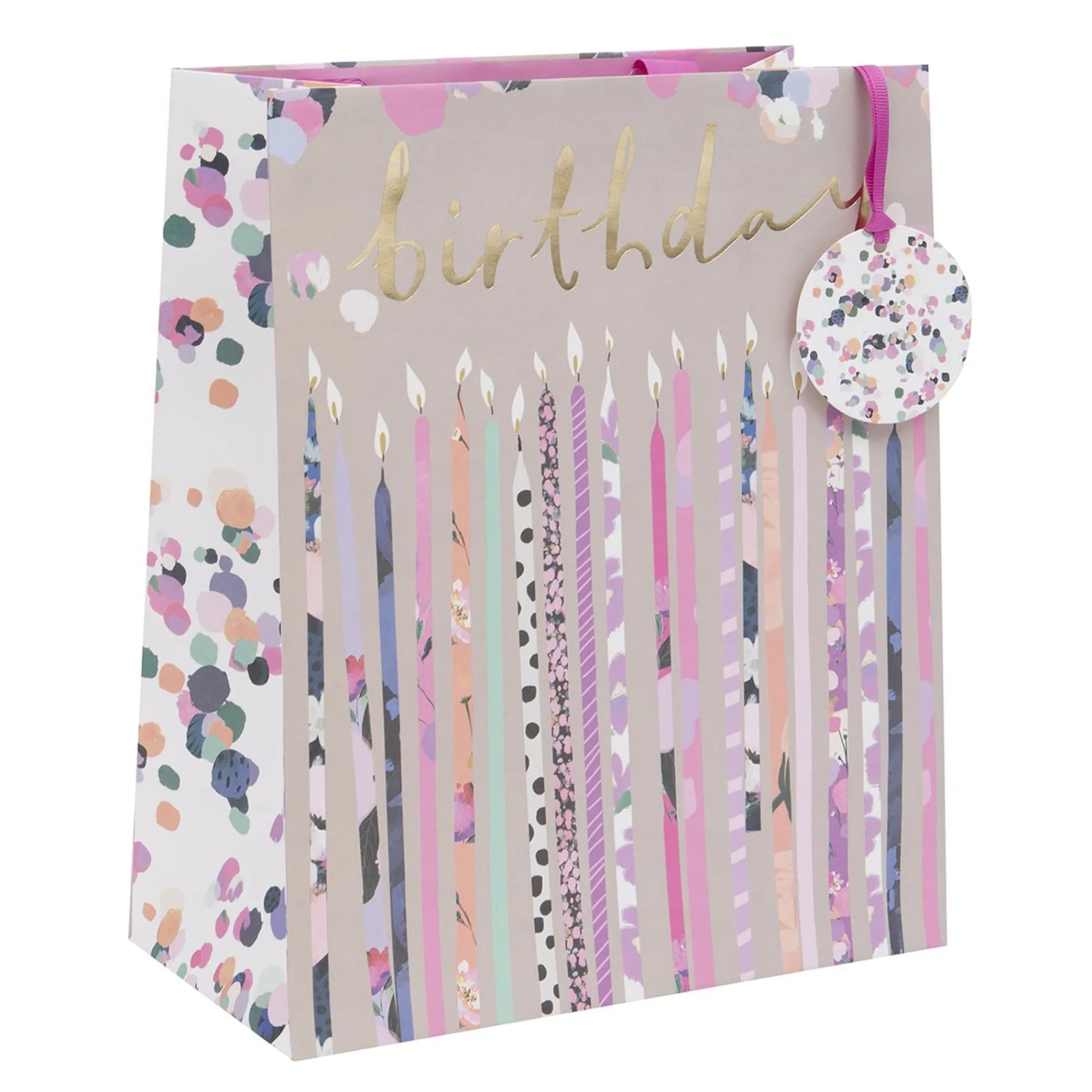 Gift Bags|Gift Bags*Whistlefish Luxury Birthday Candles Large Gift Bag