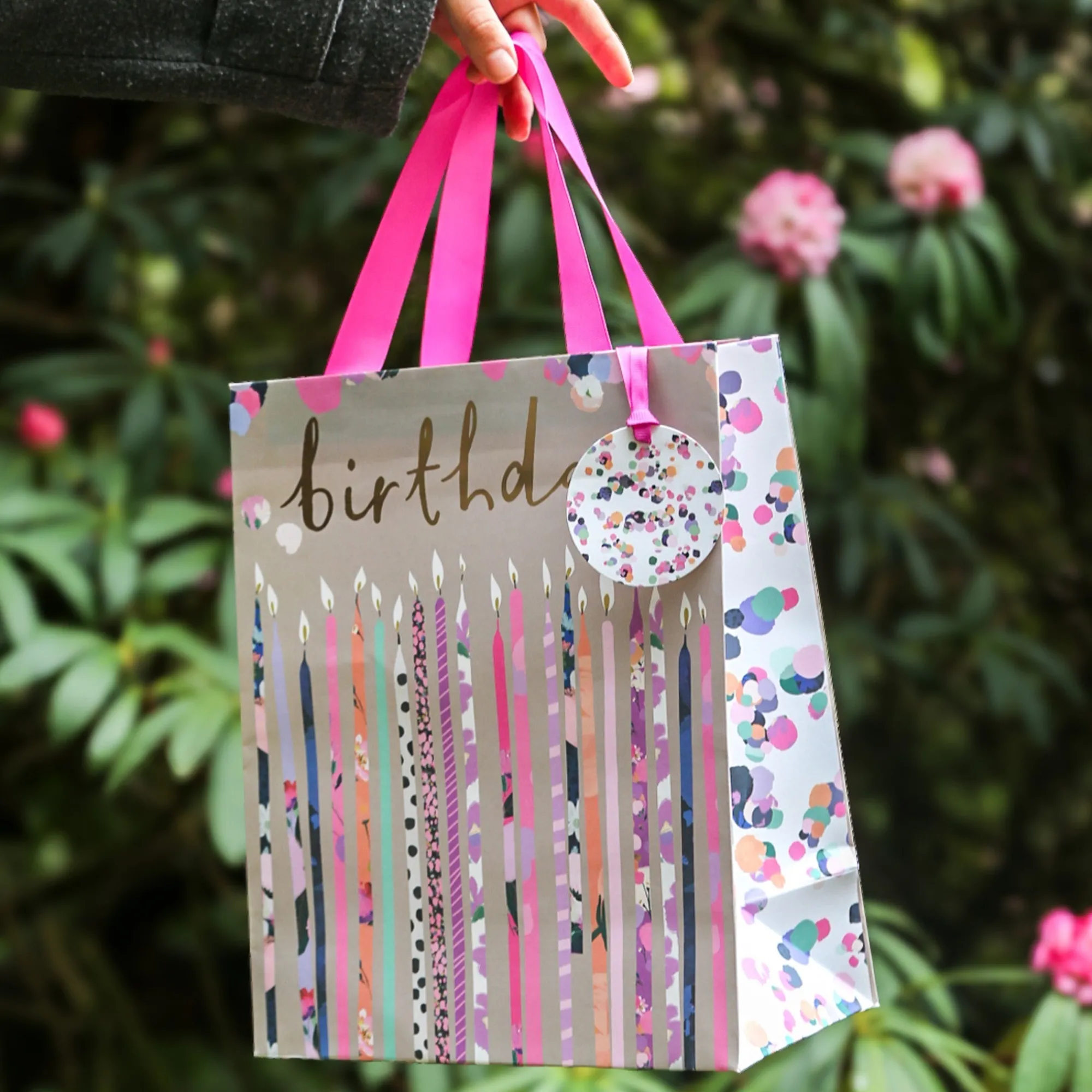 Gift Bags|Gift Bags*Whistlefish Luxury Birthday Candles Large Gift Bag
