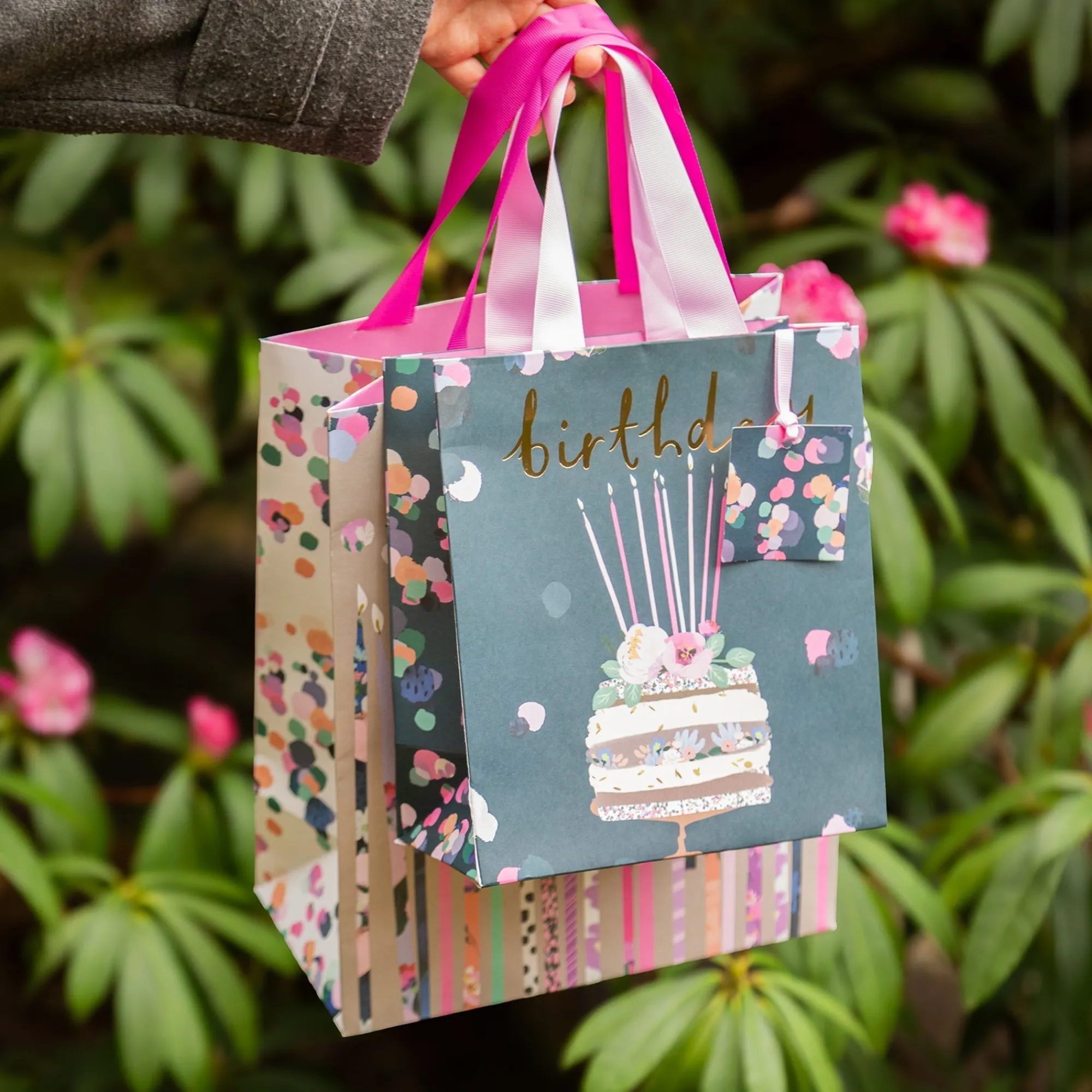 Gift Bags|Gift Bags*Whistlefish Luxury Birthday Candles Large Gift Bag