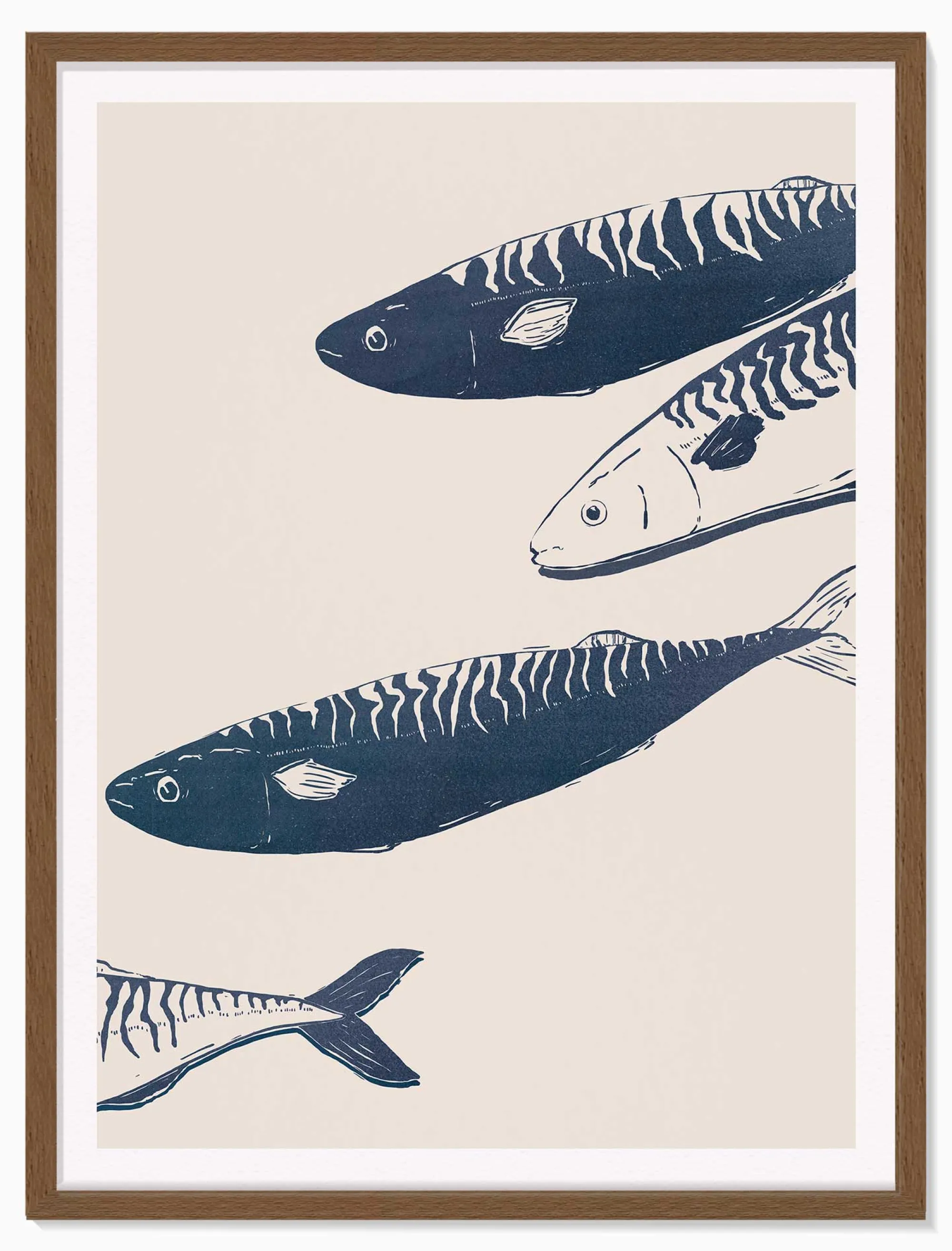 Animal|Framed Prints*Whistlefish Mackerel Large Framed Print