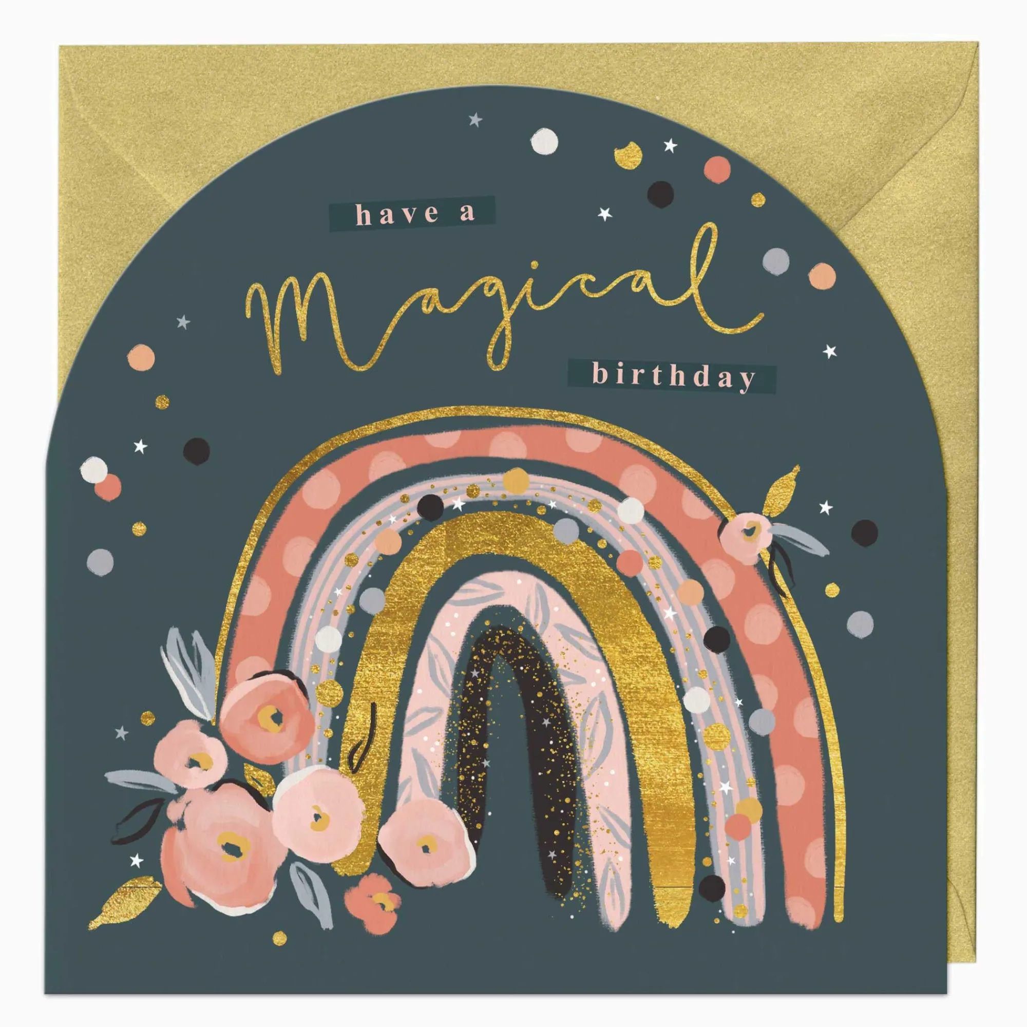Birthday|For Her*Whistlefish Magical Rainbow Birthday Arch Card