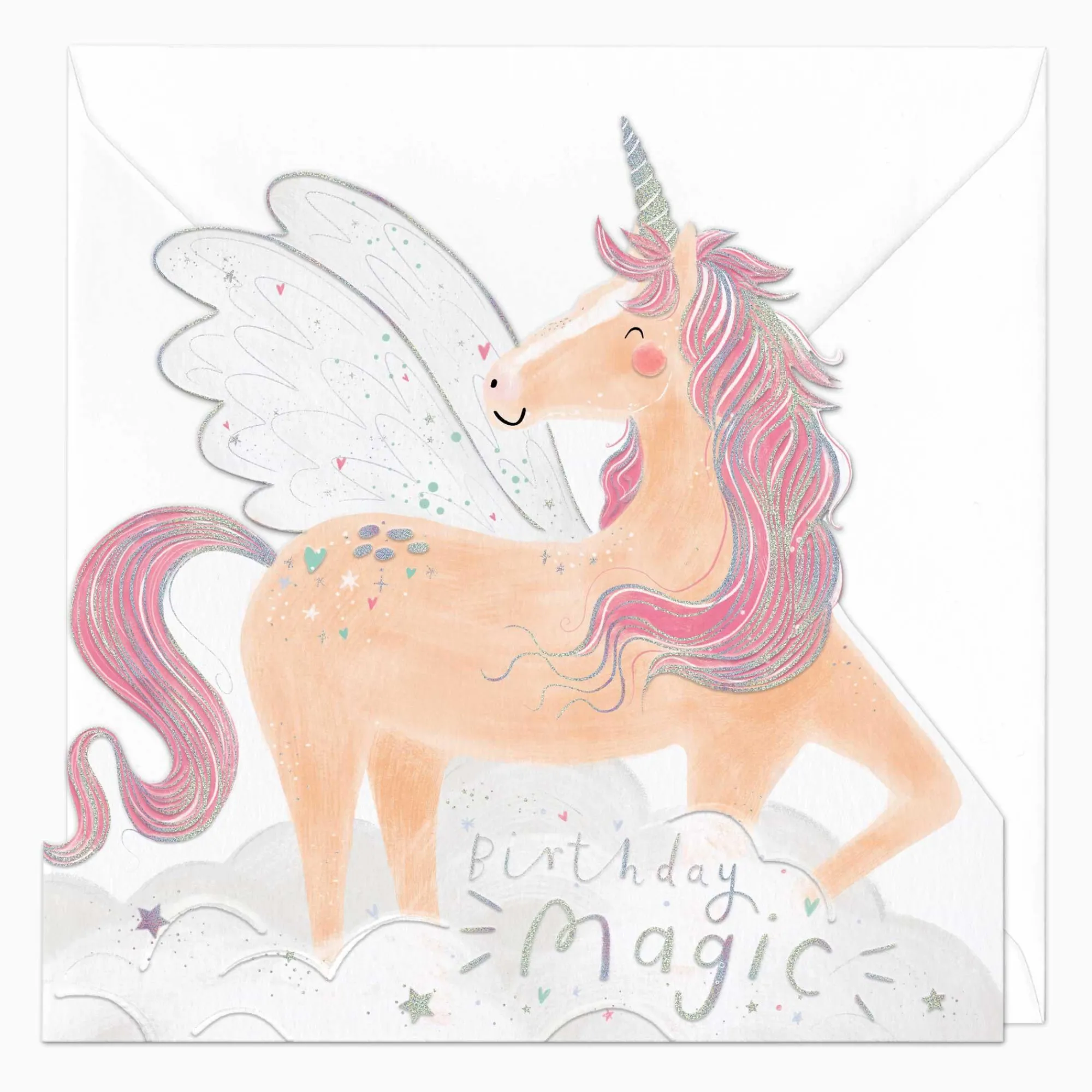 Birthday|For Children*Whistlefish Magical Unicorn Birthday Cut-Out Card