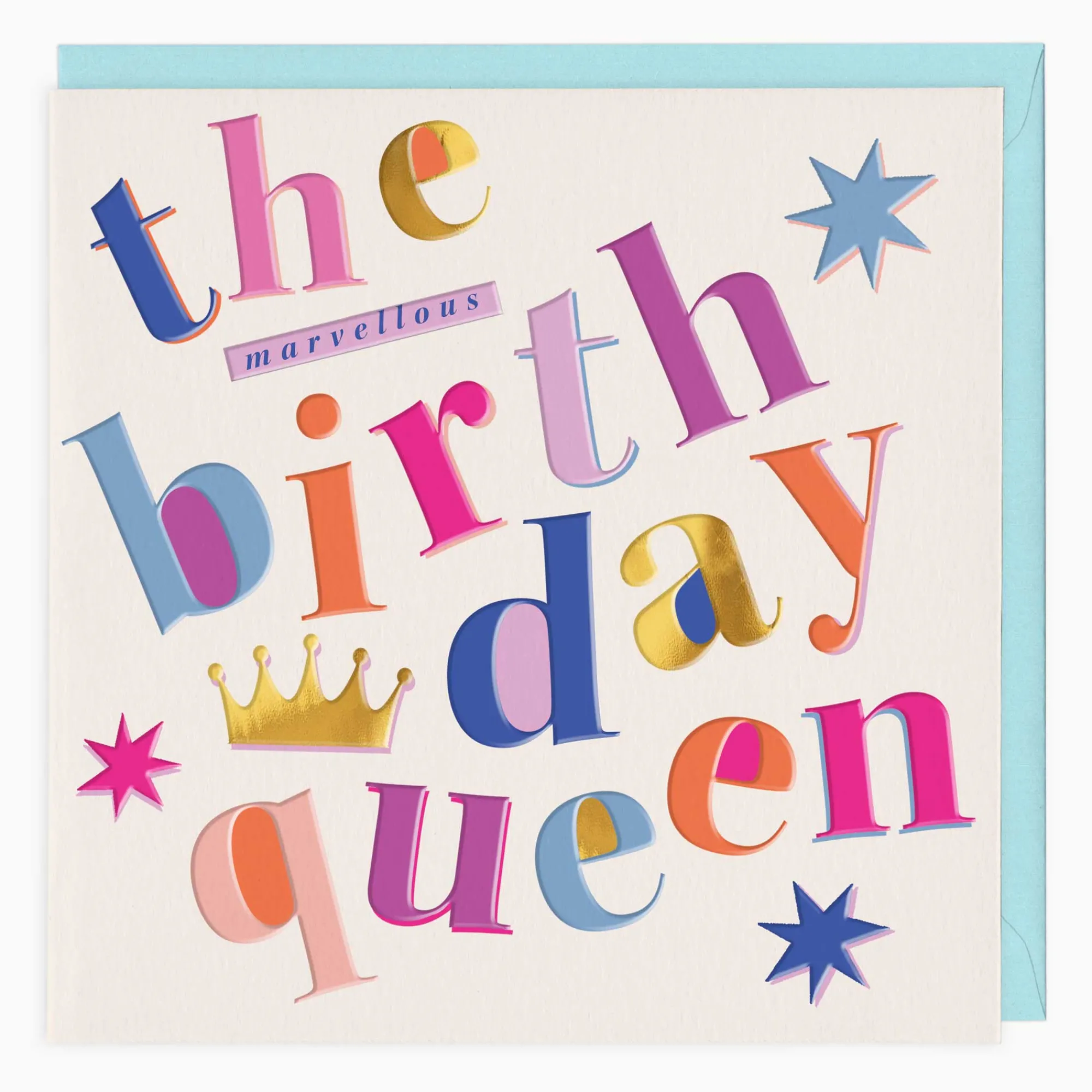 Birthday|For Her*Whistlefish Marvellous Queen Birthday Card