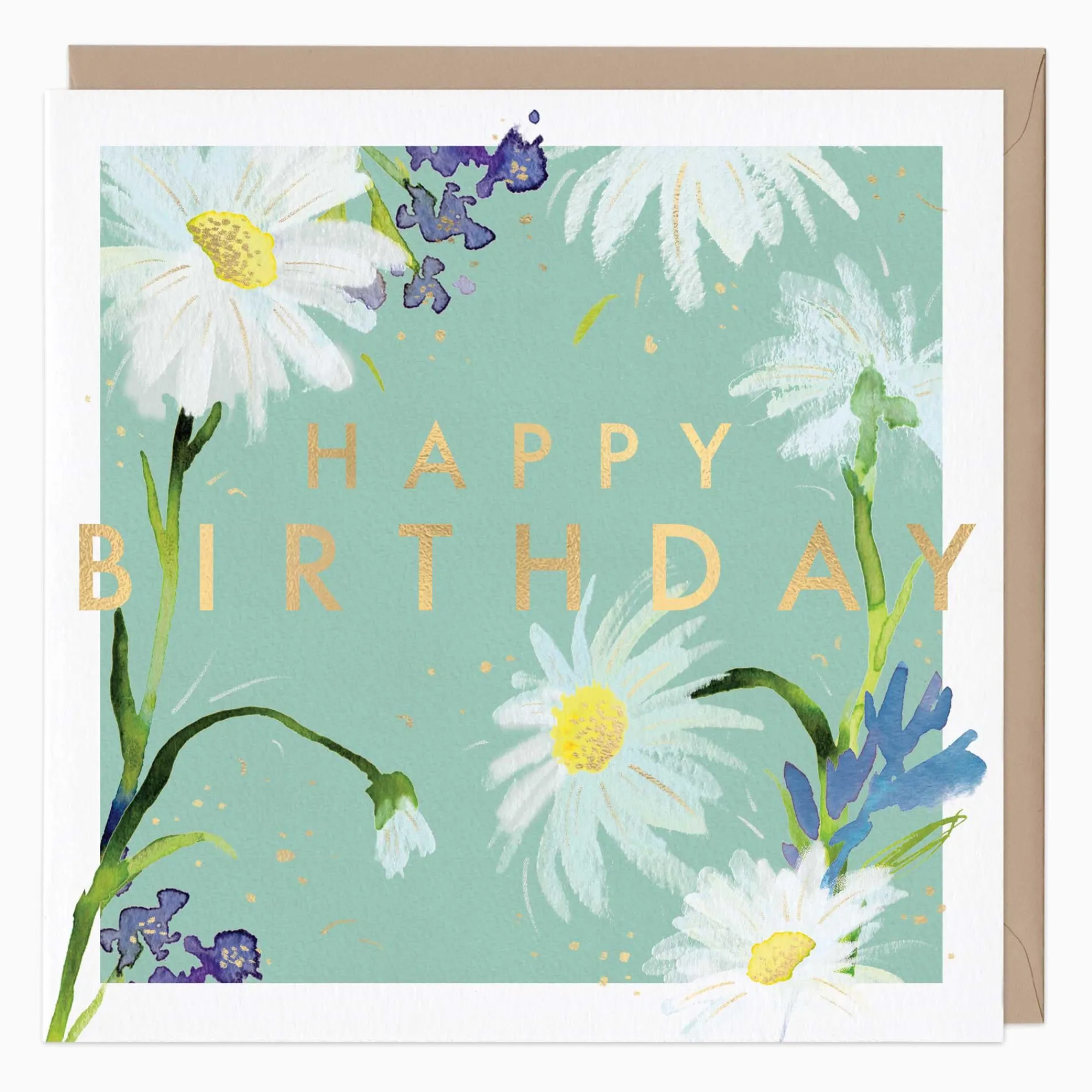 Birthday|For Her*Whistlefish Messy Daisies Watercolour Birthday Card