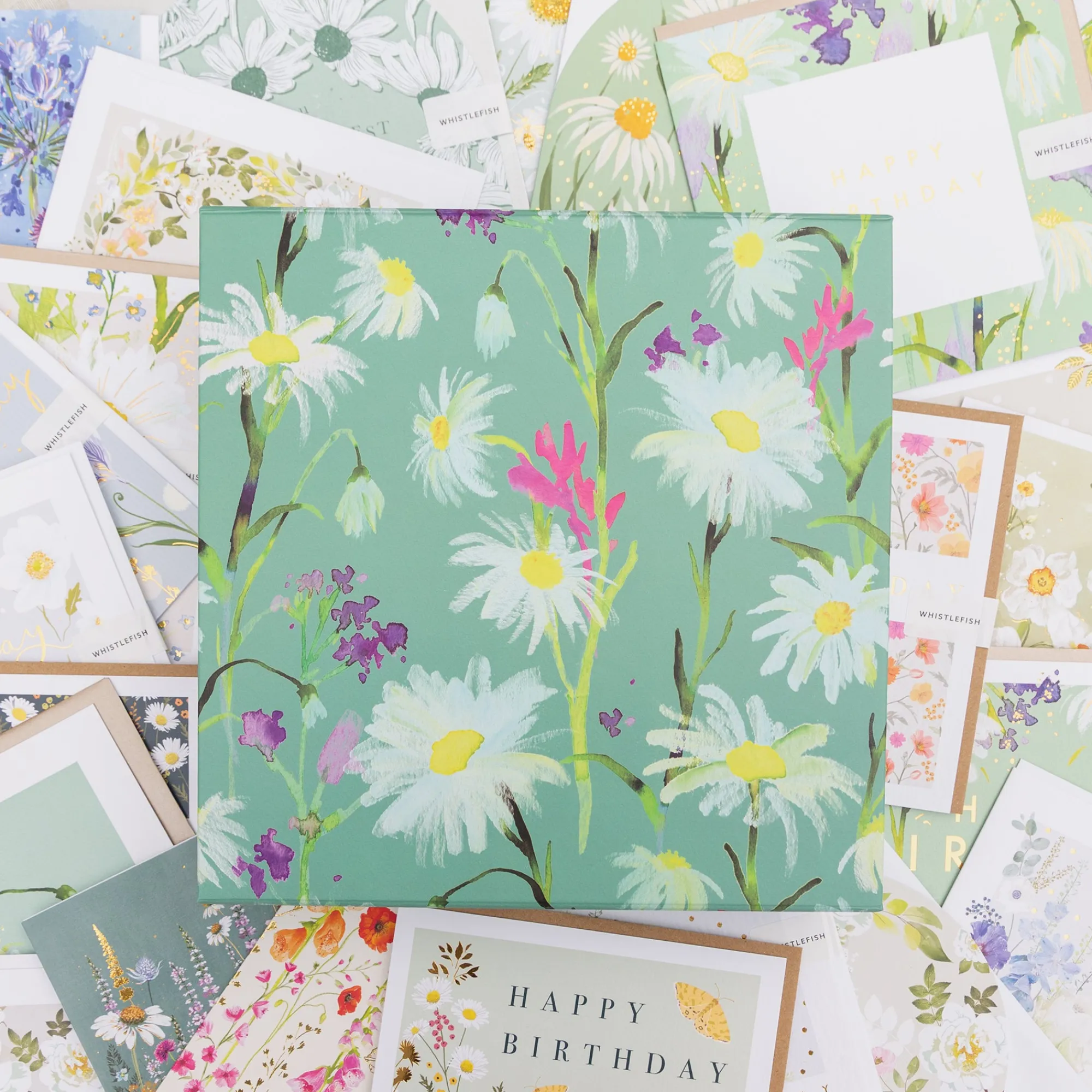 Floral Gifts|Card Gift Boxes*Whistlefish Messy Daisy Card Gift Box