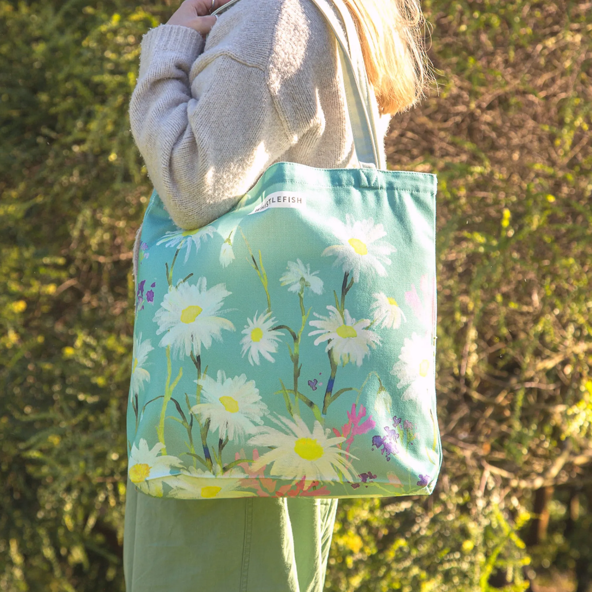 Under £20|Floral Gifts*Whistlefish Messy Daisy Tote Bag