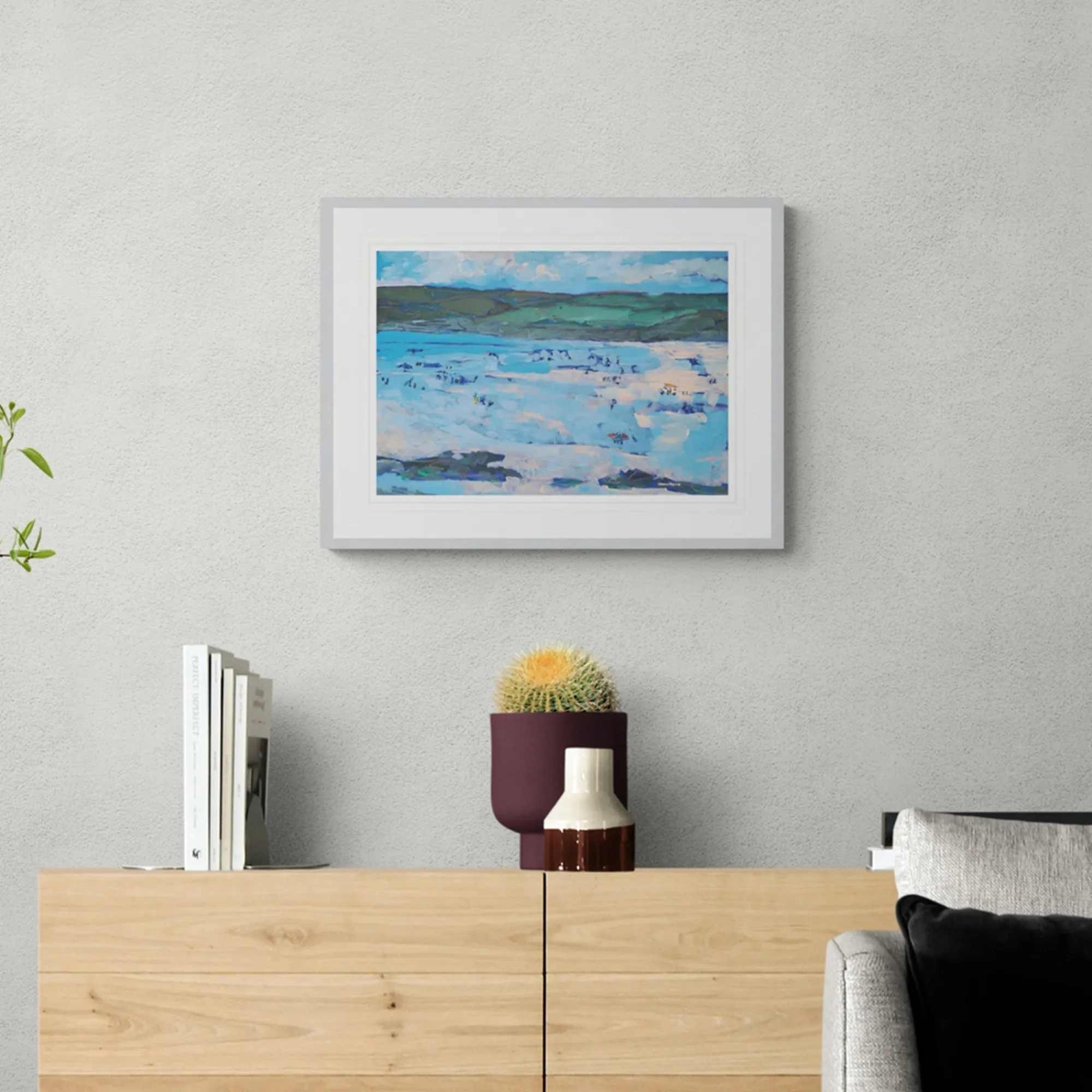 Cornwall|Framed Prints*Whistlefish Mini Polzeath Framed Print