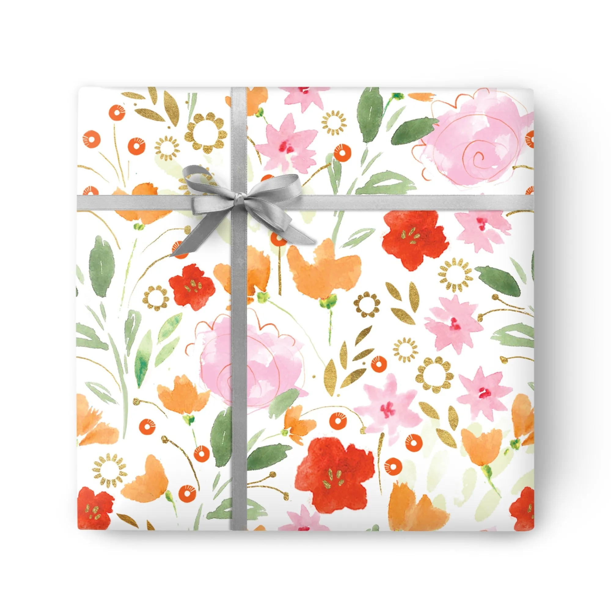Gift Wrap|Birthday*Whistlefish Mixed Floral Red Wrapping Paper