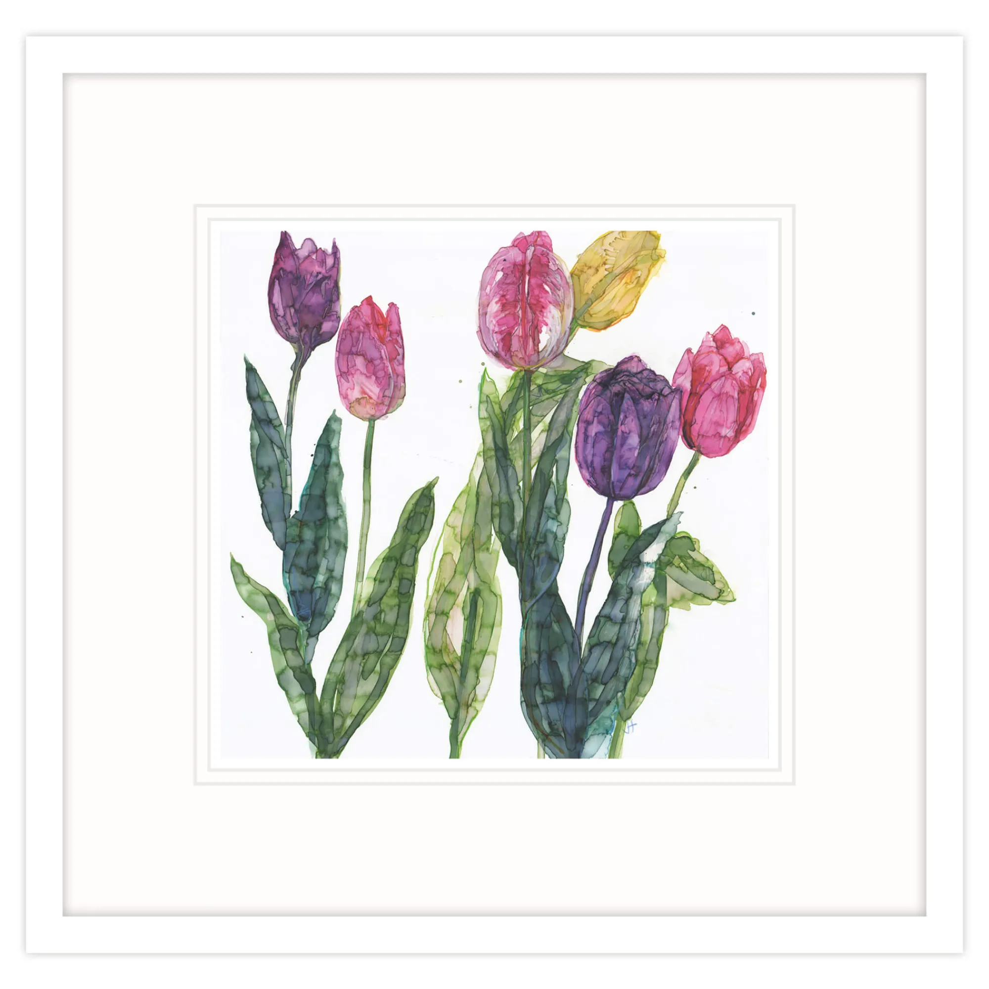 Floral & Flowers|Framed Prints*Whistlefish Mixed Tulips Framed Print