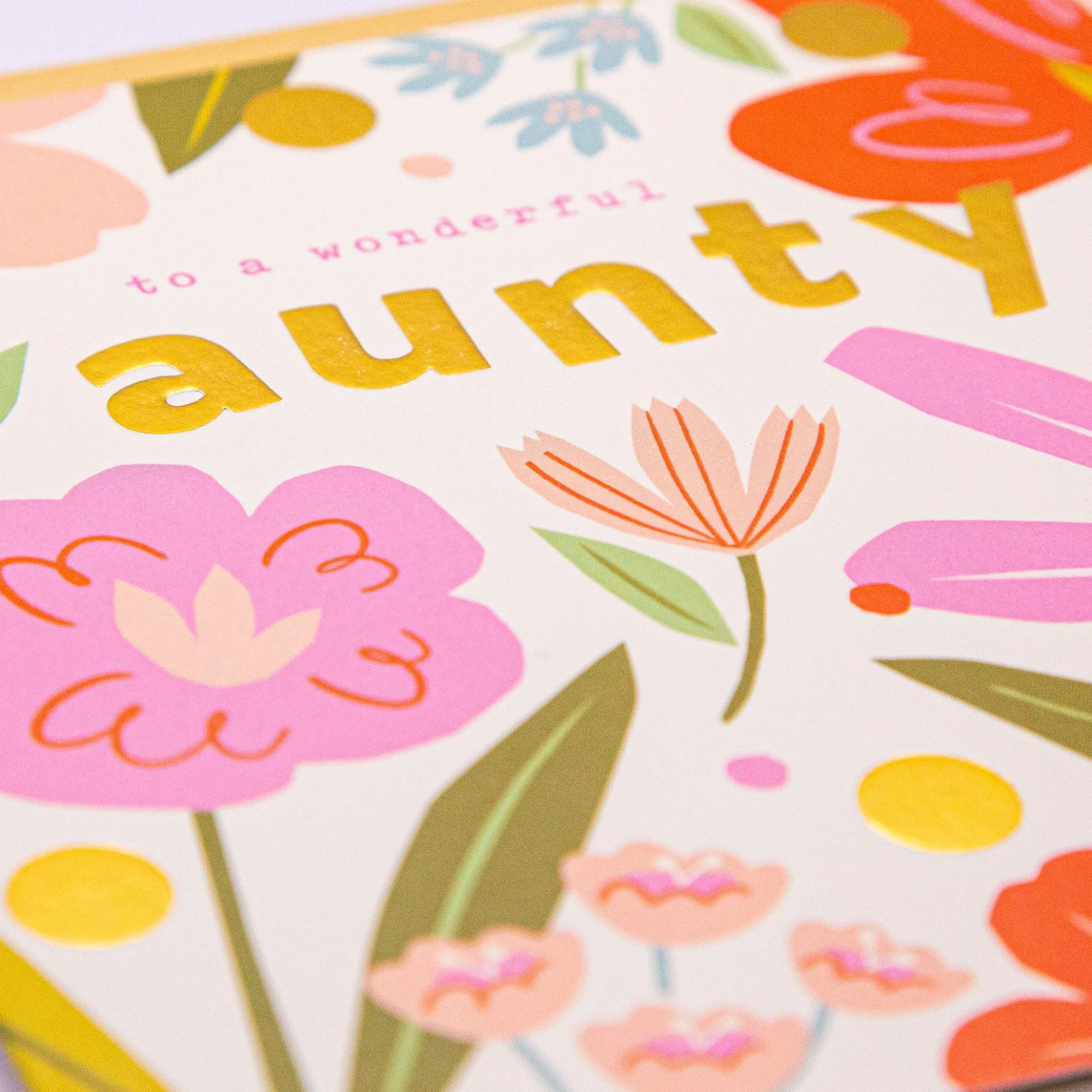 Mother's Day|Just To Say*Whistlefish Modern Floral Aunty Art Card